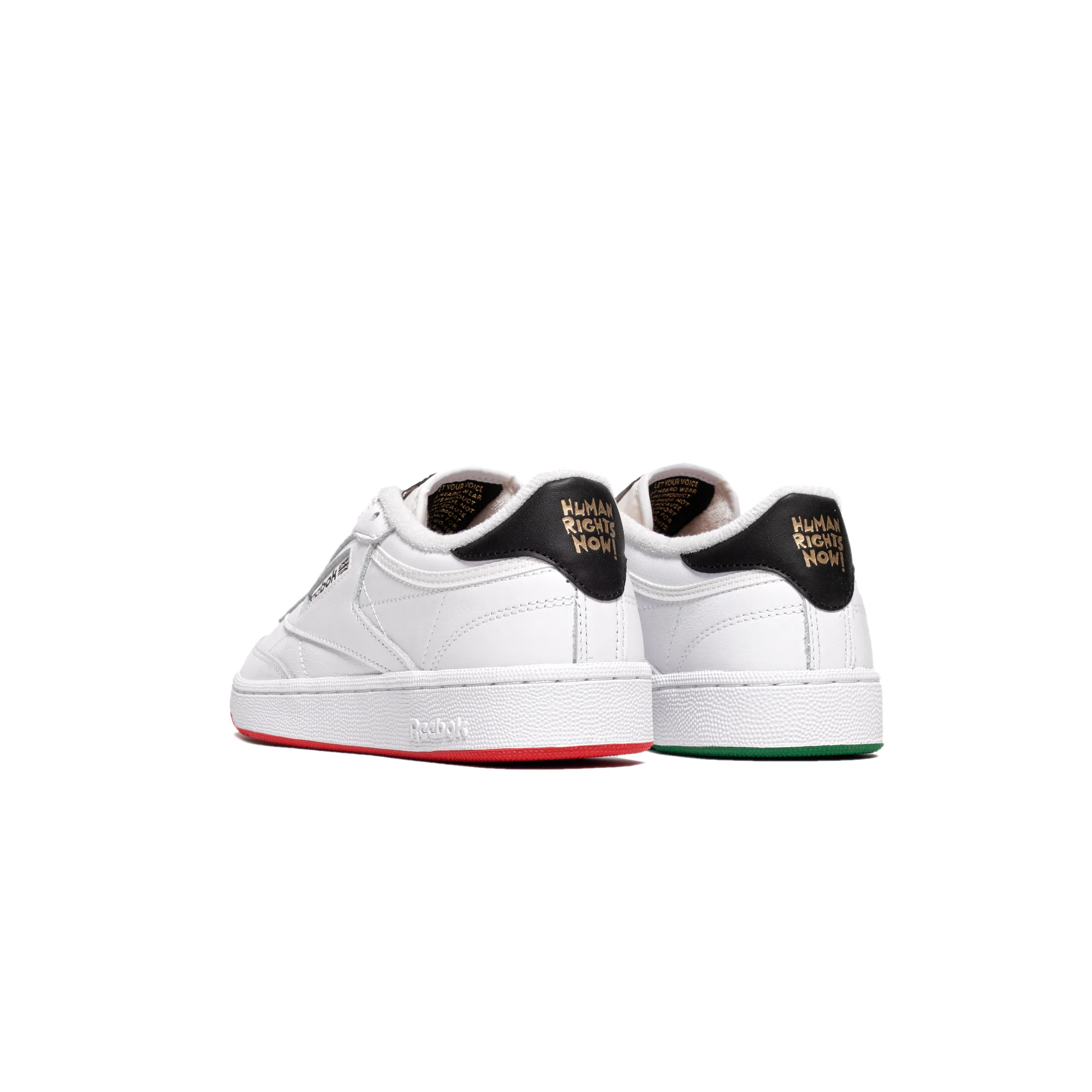 Reebok Mens Club C 85 Shoes 'FTWR White/Chalk/Vector Red' - Image 3
