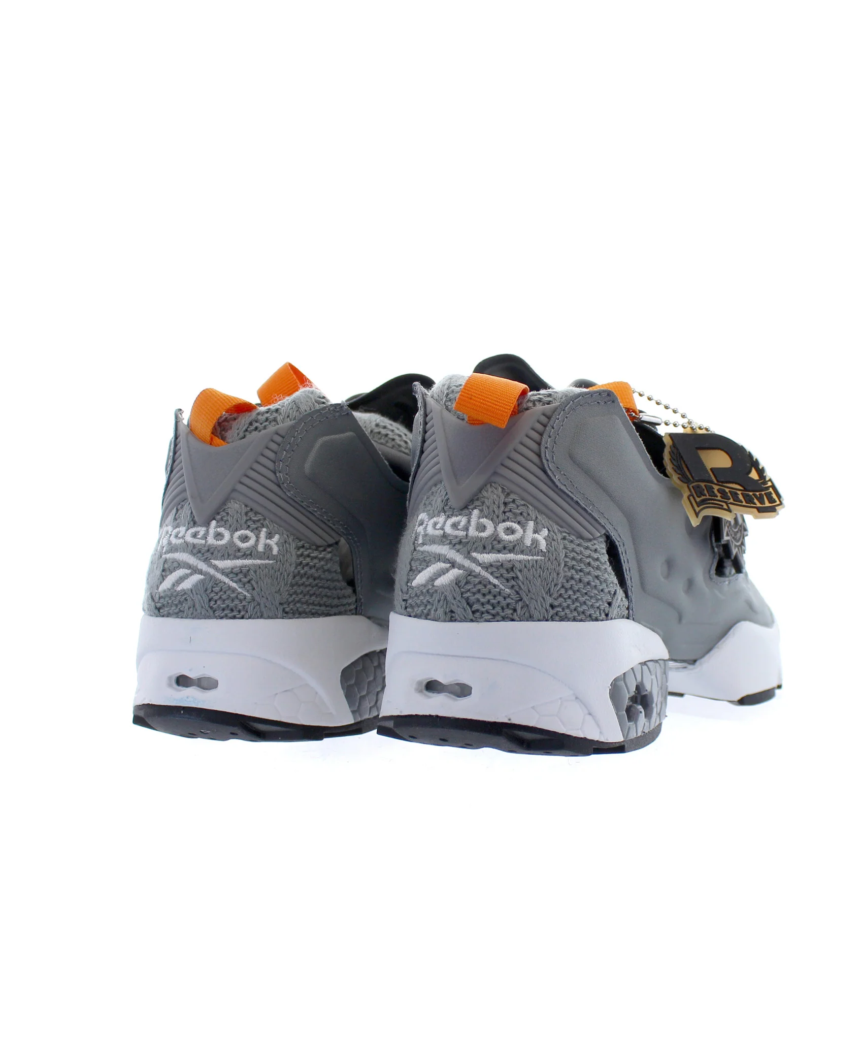 Reebok x Mita Sneakers: Instapump OG (Foggy Grey/White/Orange) - Image 3