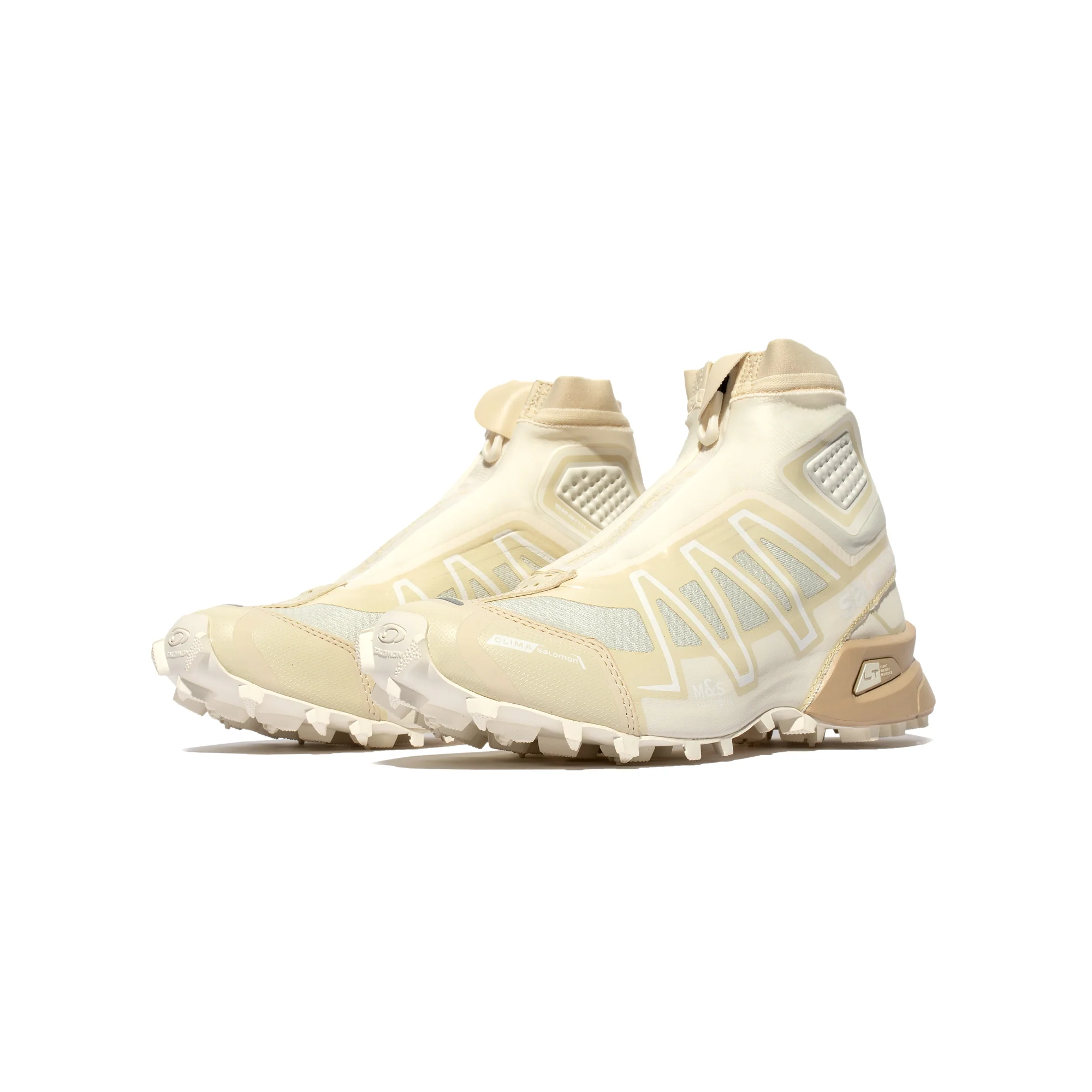 Salomon Mens Snowcross Advanced Shoes 'Vanilla Ice/Beached Sand/ Fall Leaf' - Image 2
