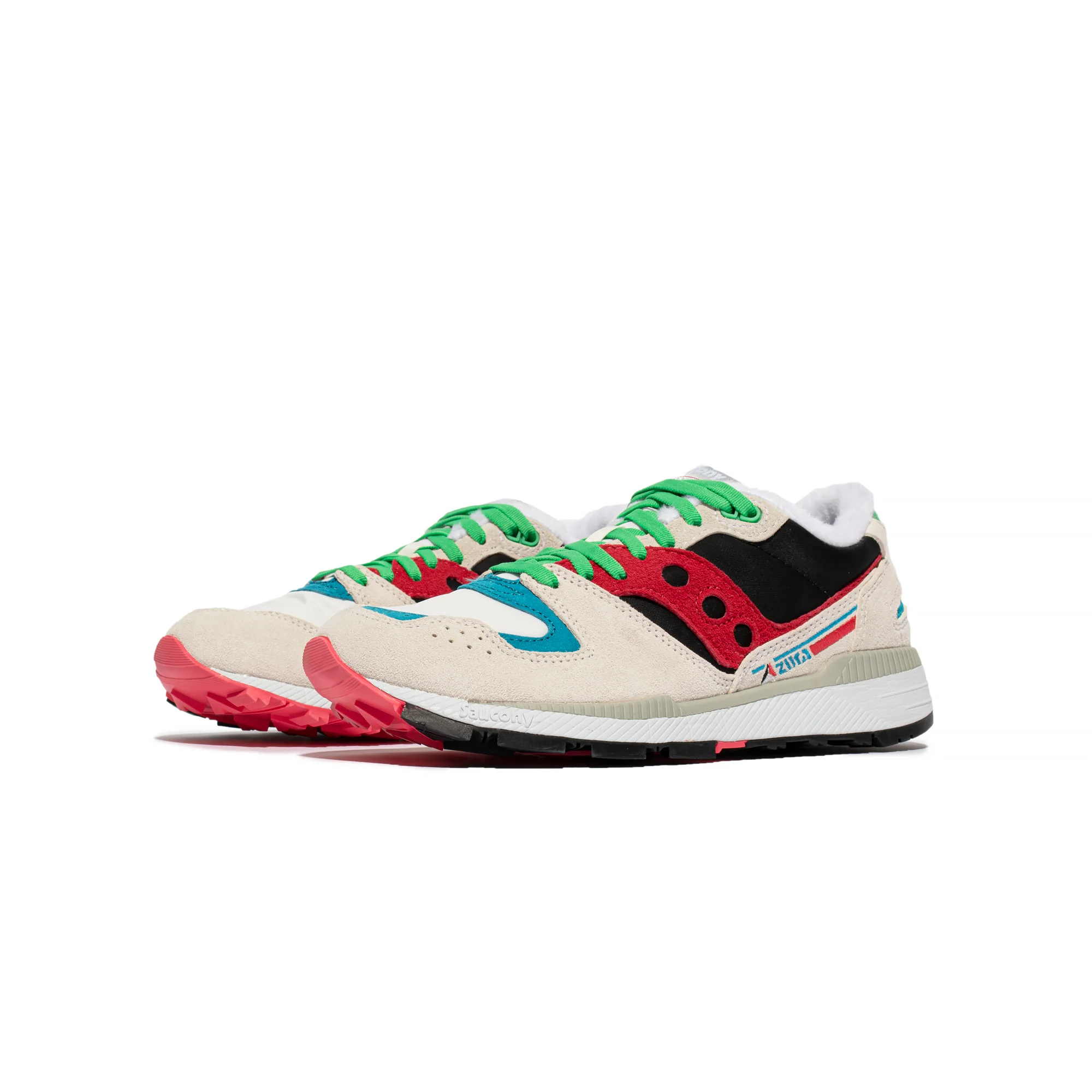 Saucony Mens Azura Shoes 'White/Black/Pink' - Image 2