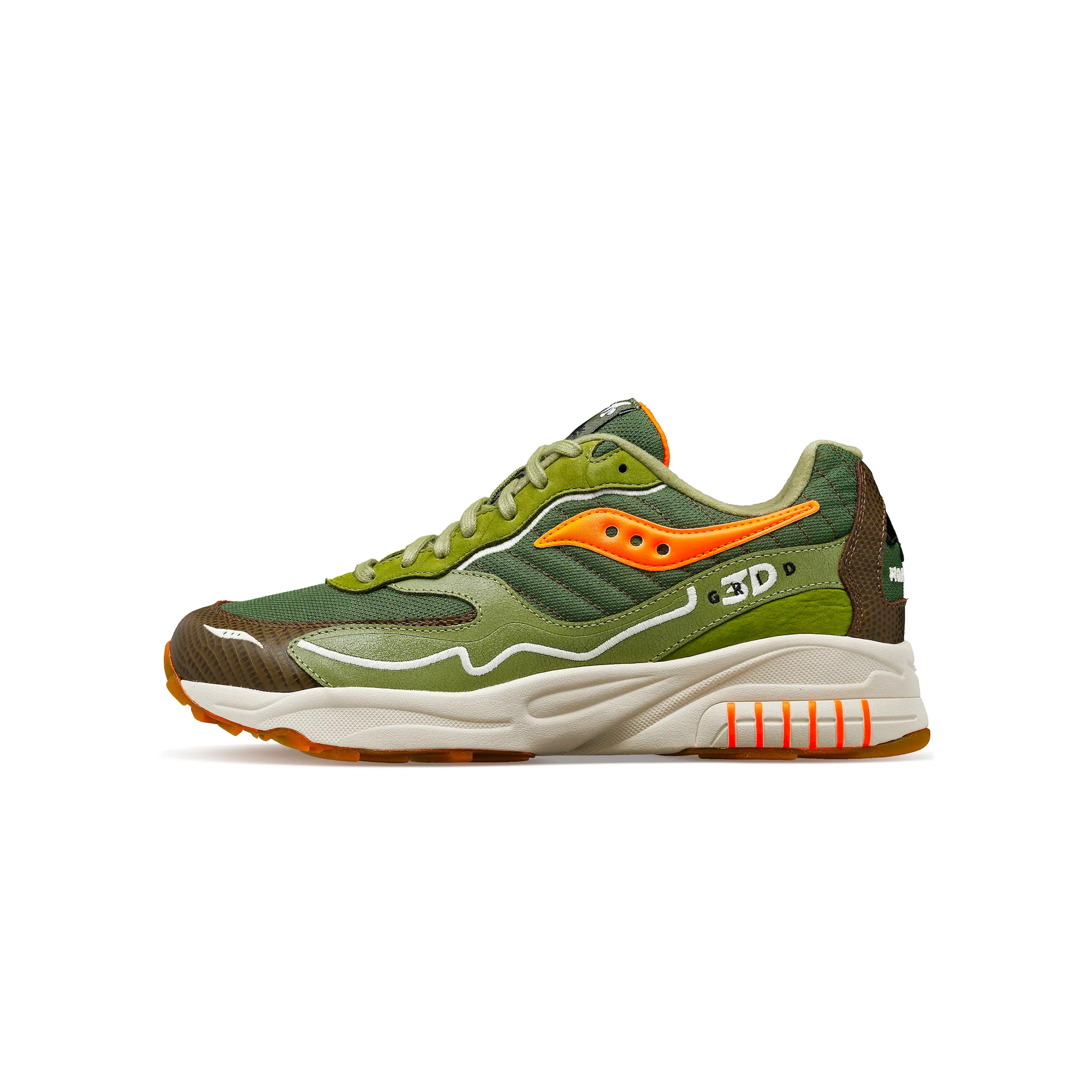 Saucony x Maybe Tomorrow Mens 3D Grid Hurricane ' Tortoise' Shoes