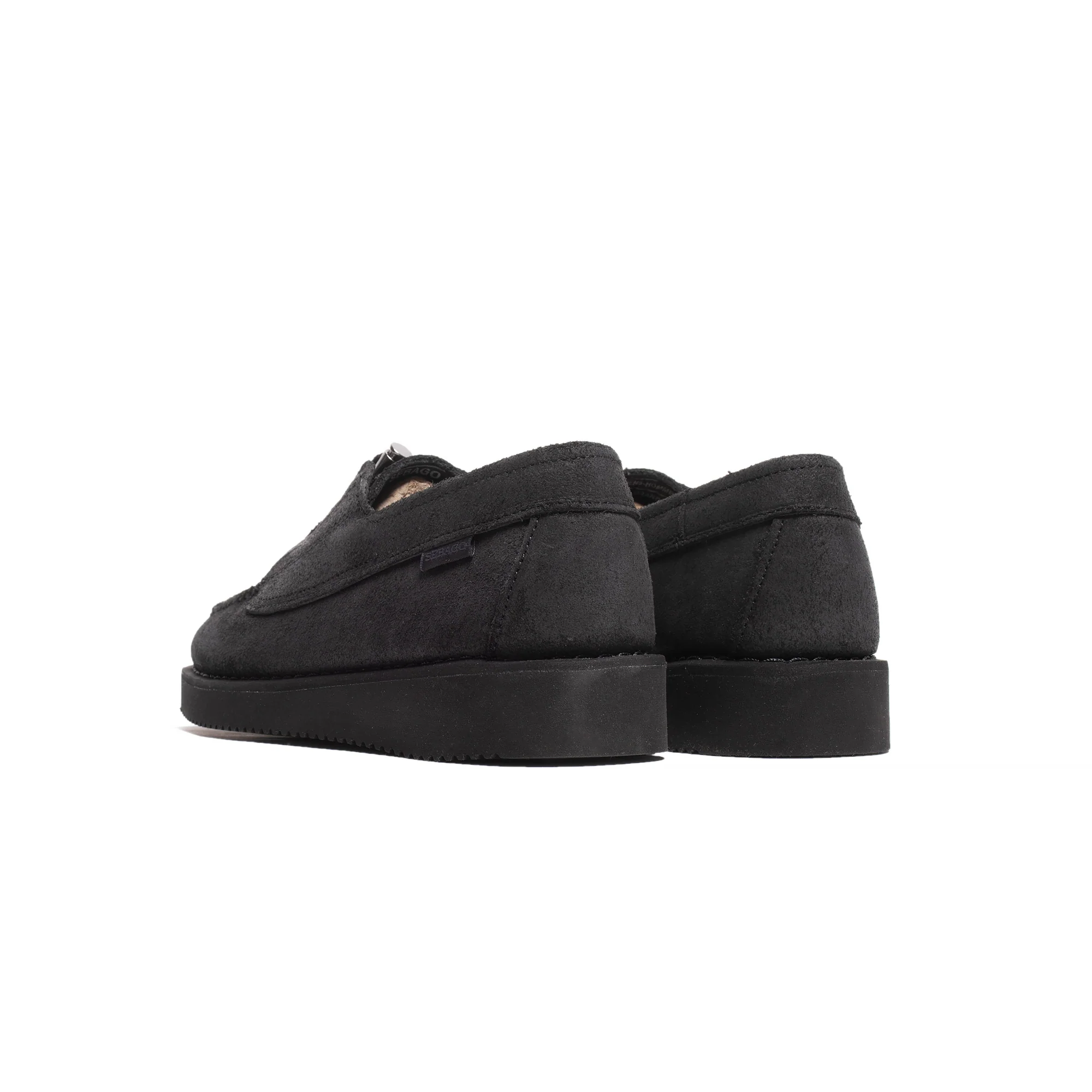 Sebago Mens Overlap Shoes 'Black' - Image 3