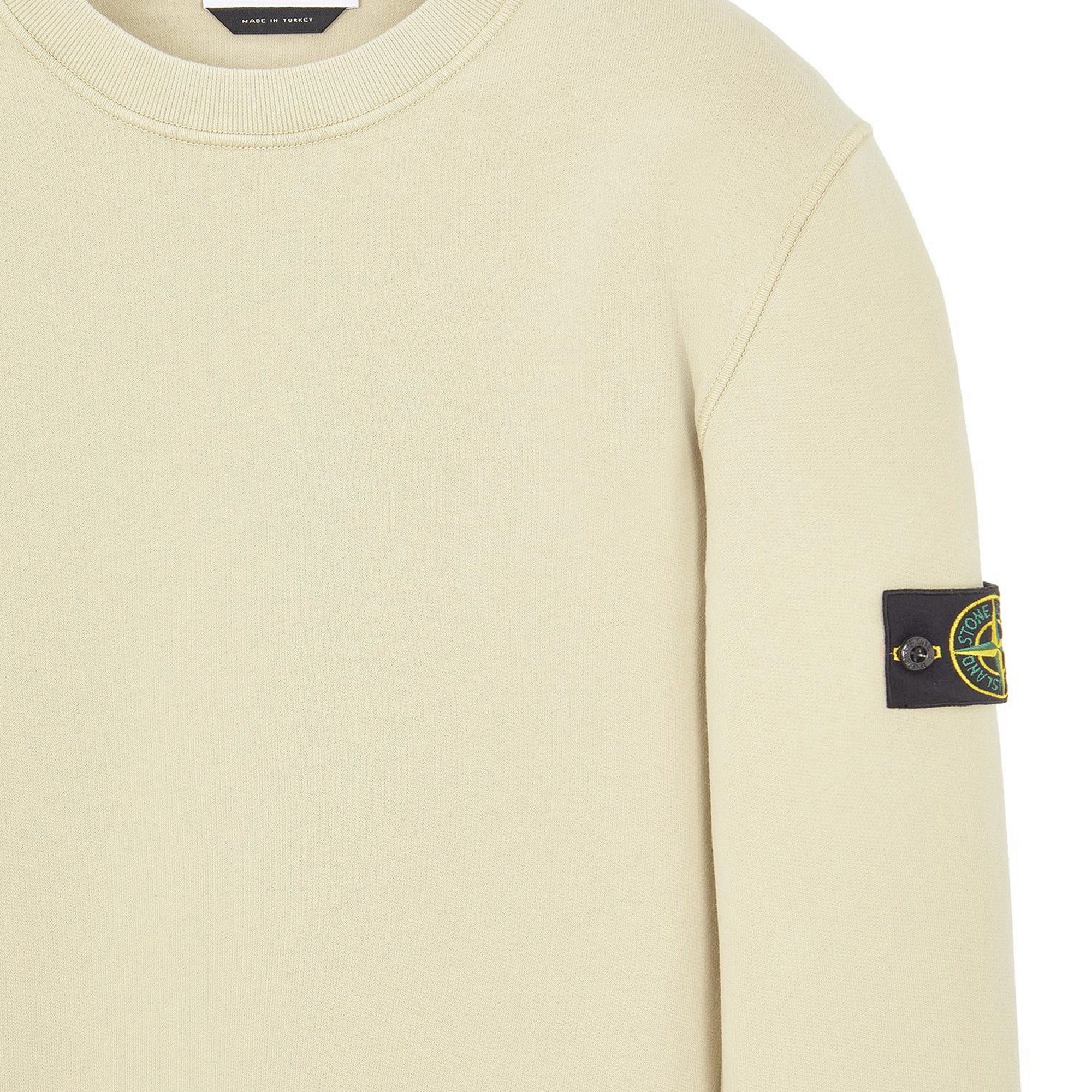 Stone Island Mens Crewneck Ecru - Image 3