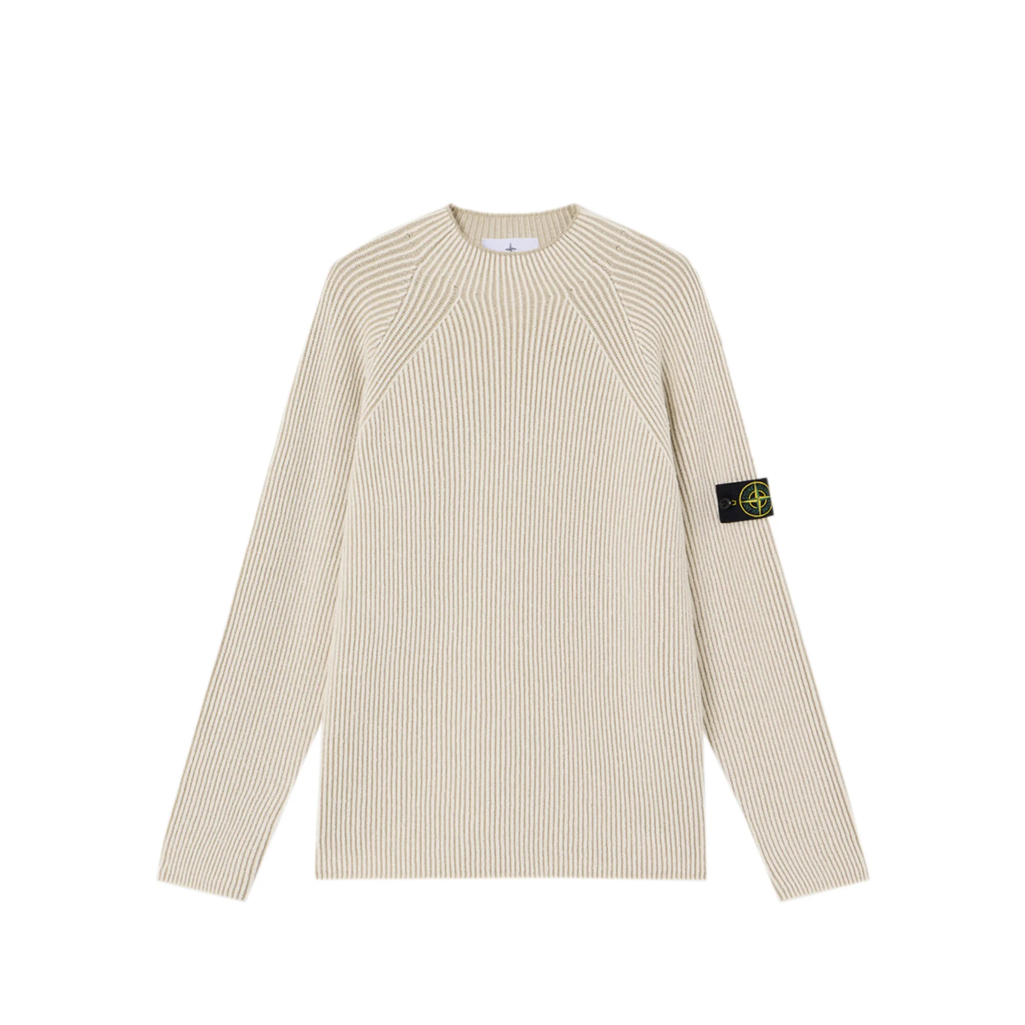 Stone Island Mens Vanisé Full Rib RWS Wool Sweater