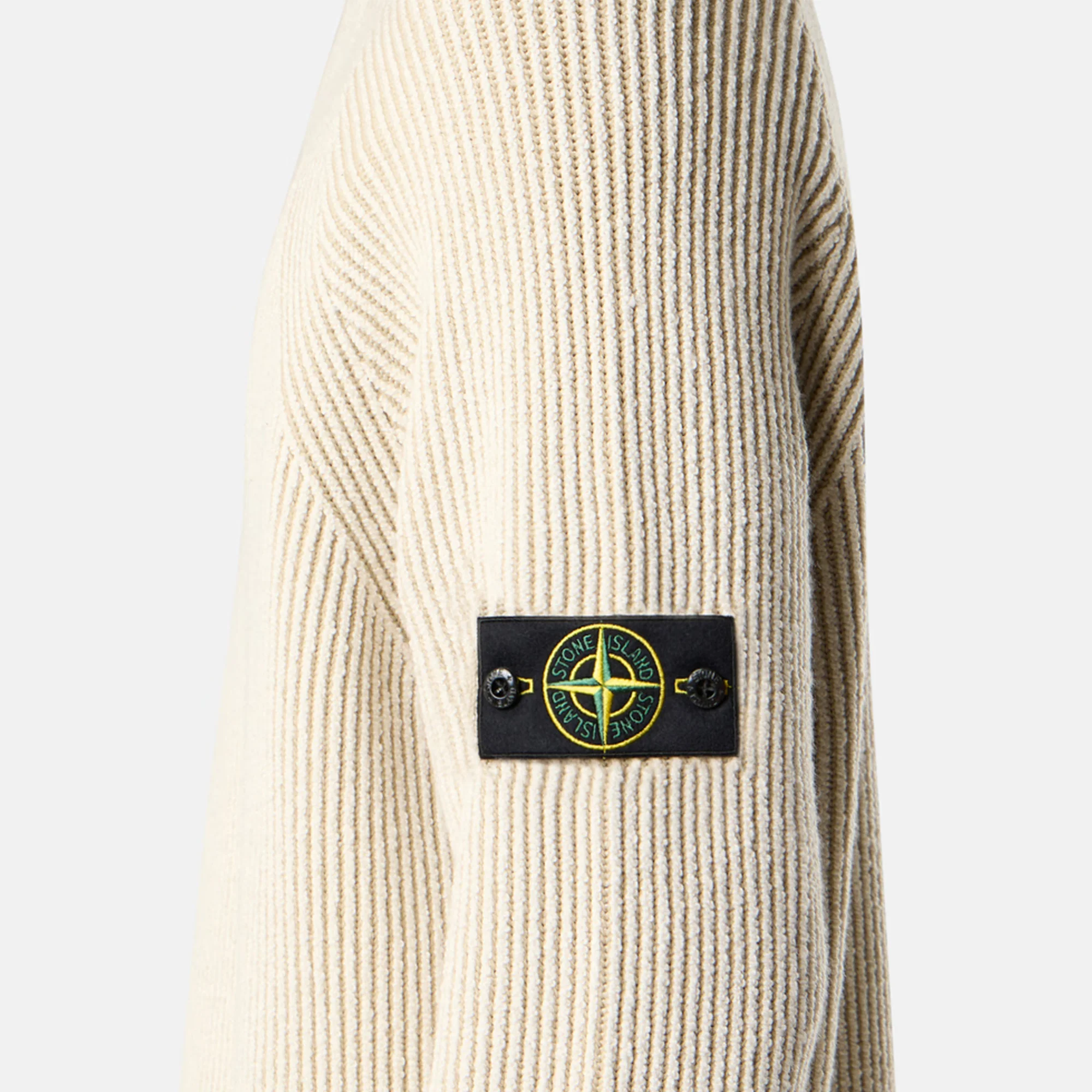 Stone Island Mens Vanisé Full Rib RWS Wool Sweater - Image 4