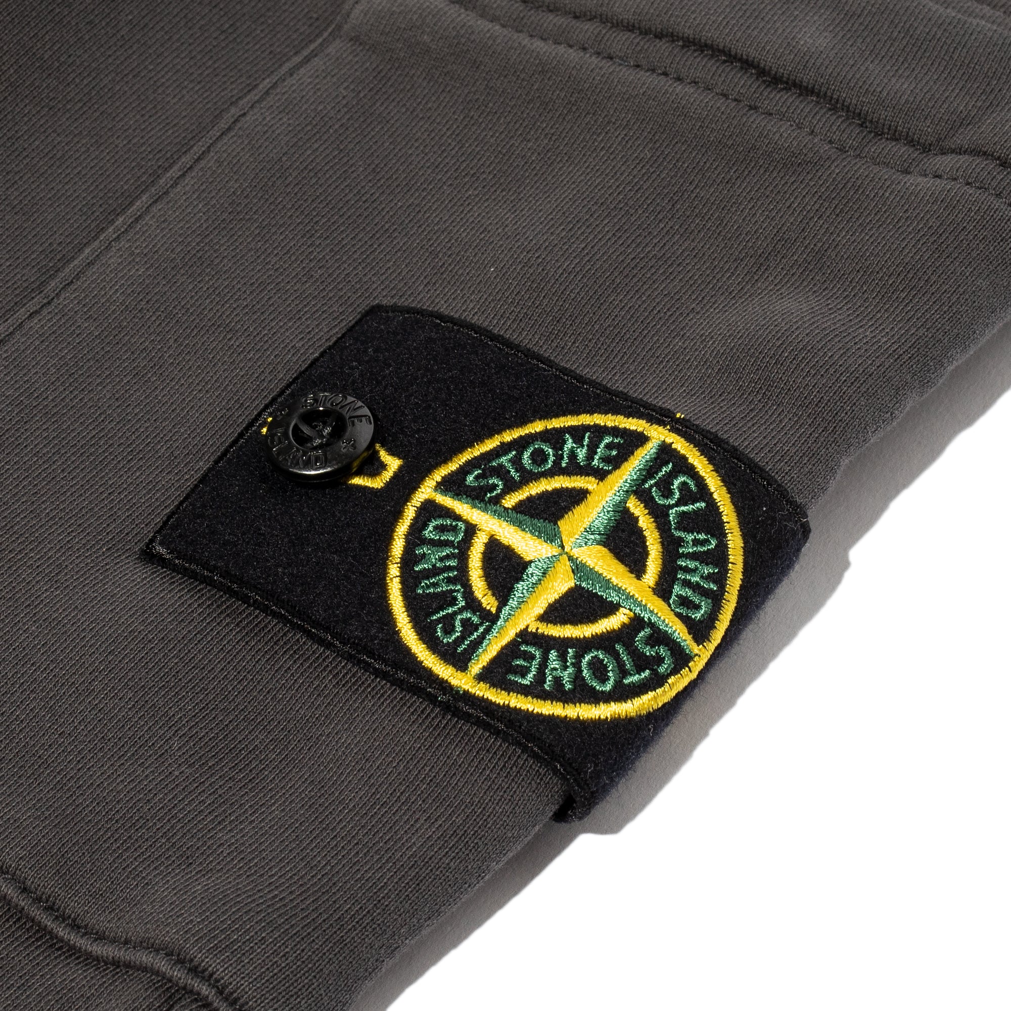 Stone Island Mens Fleece Pants 'Charcoal' - Image 3