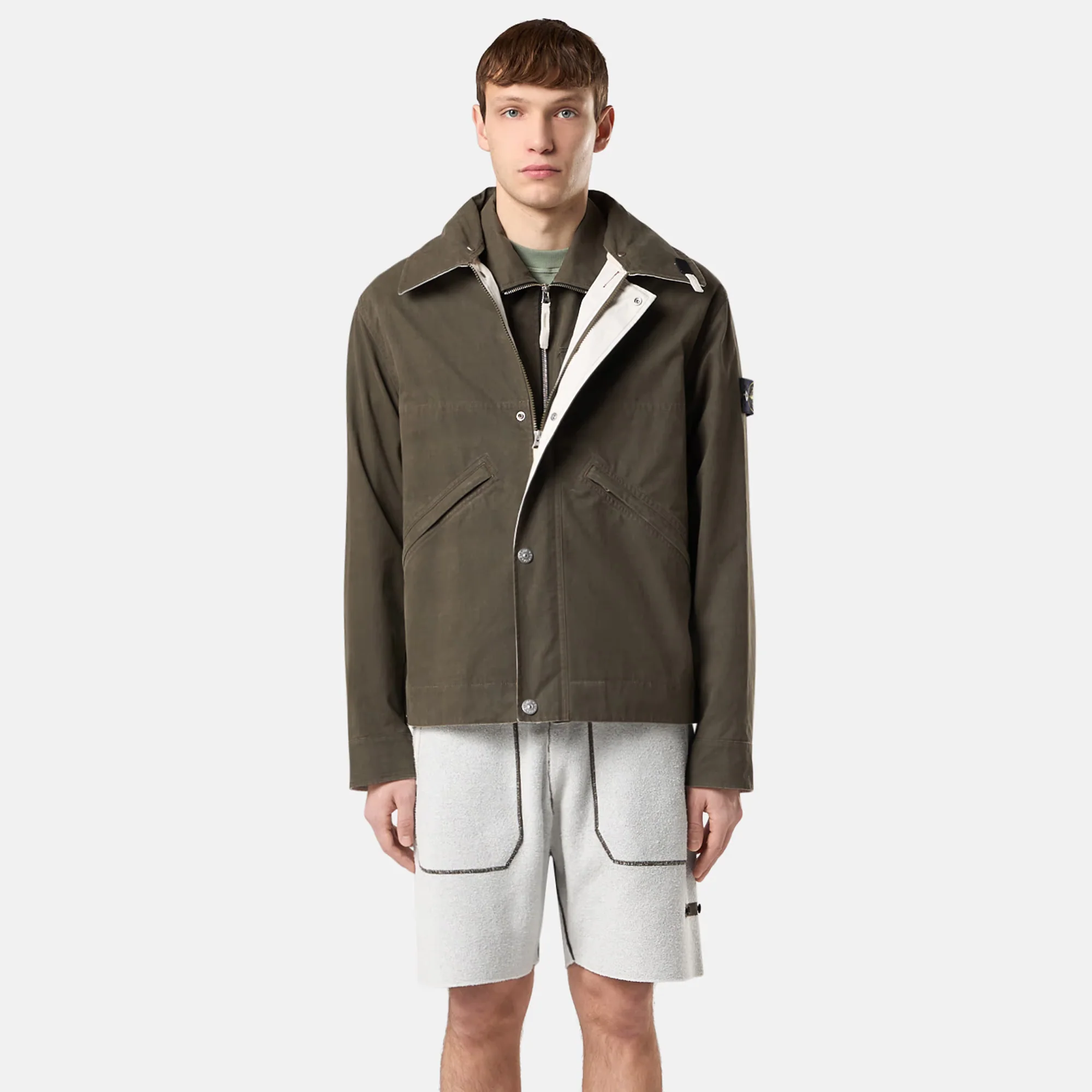 Stone Island Mens Tela Resinata Jacket - Image 2