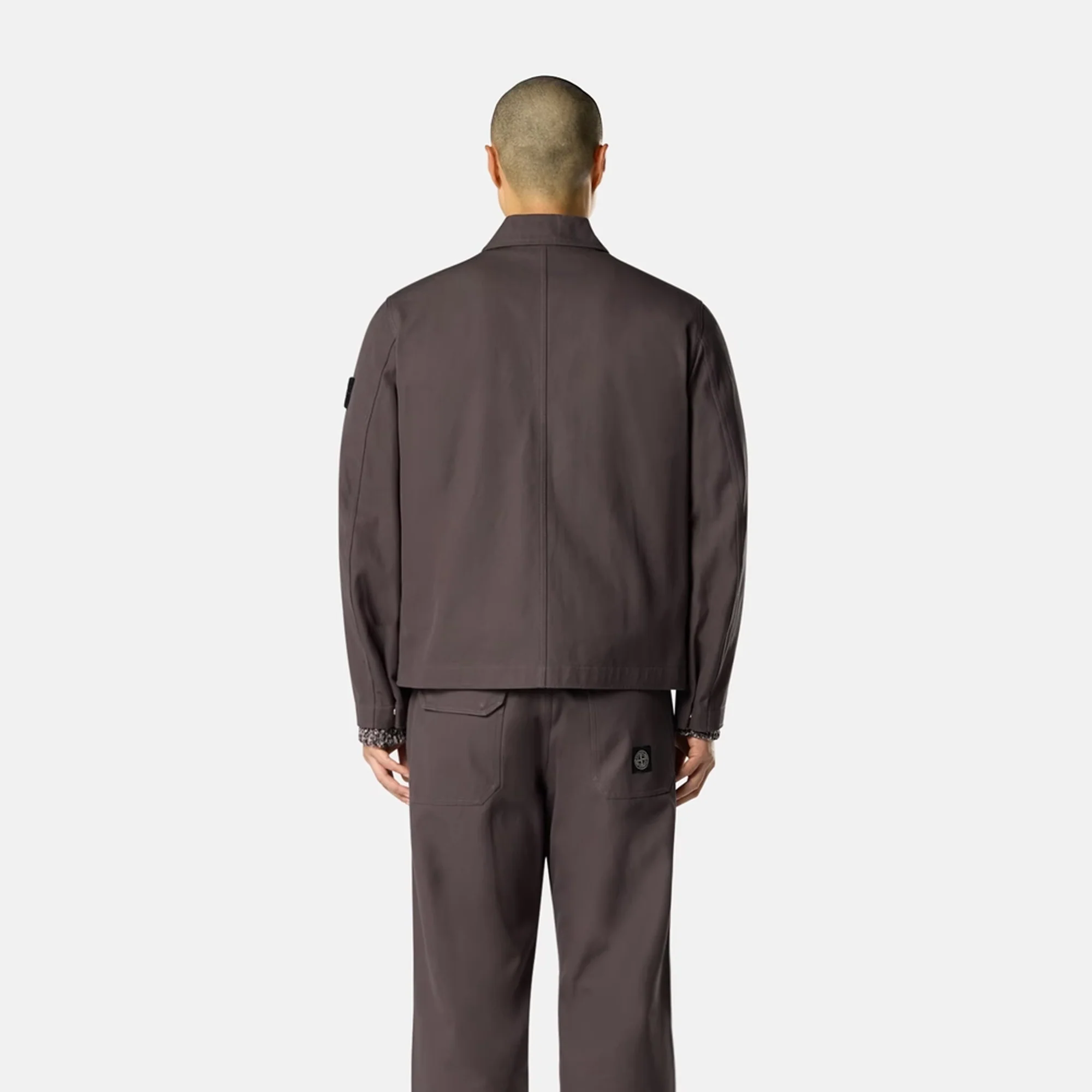 Stone Island Mens Cotton Canvas Coach Jacket - Image 3