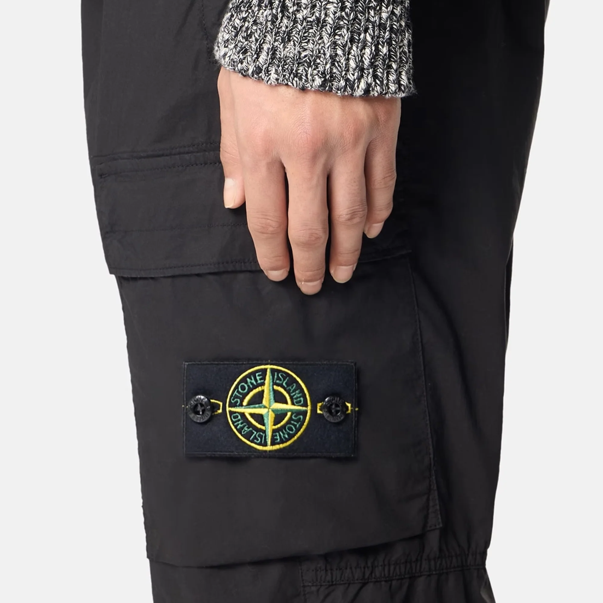 Stone Island Mens Stretch Cotton Tela 'Paracadute' Pants - Image 4