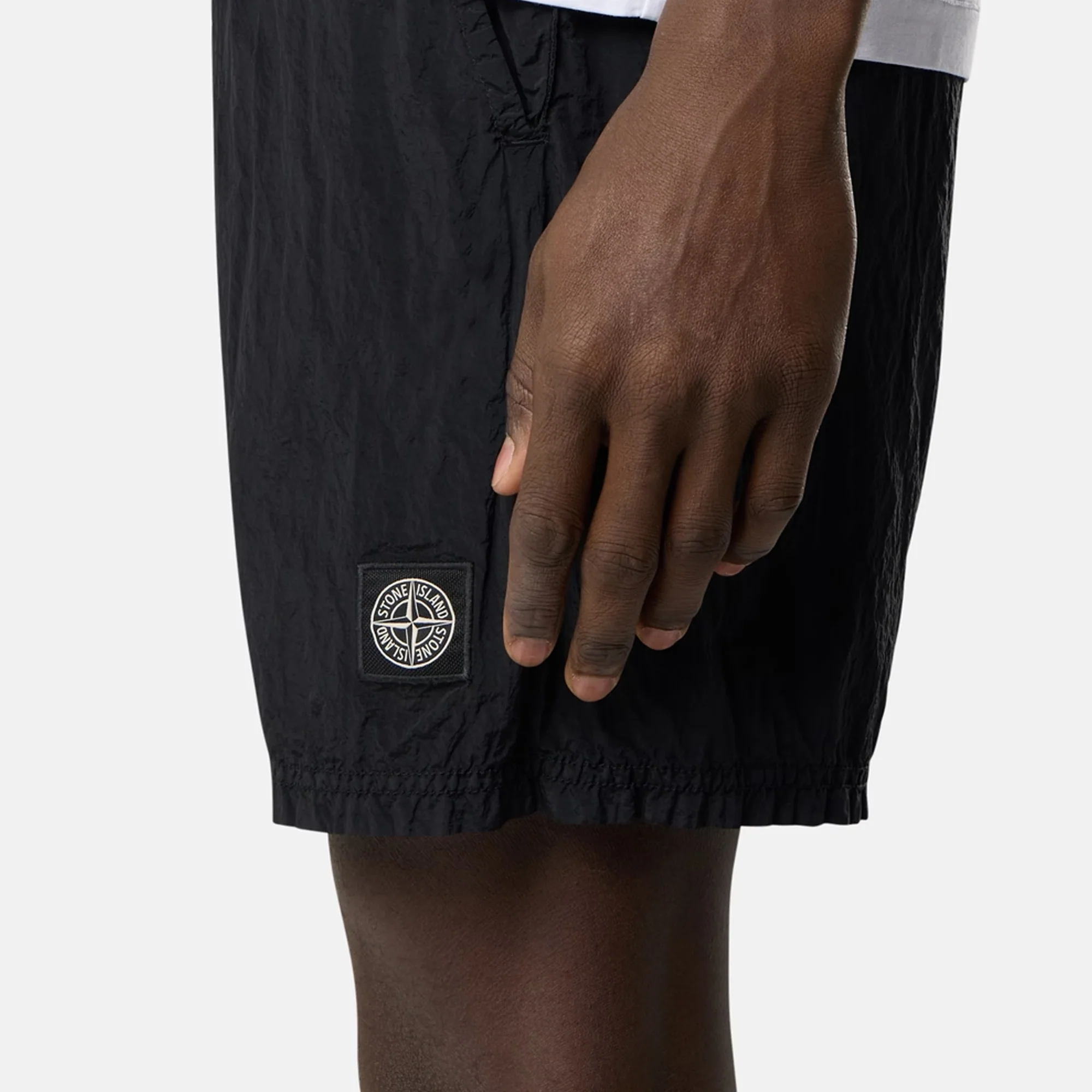 Stone Island Mens Nylon Metal Shorts - Image 3