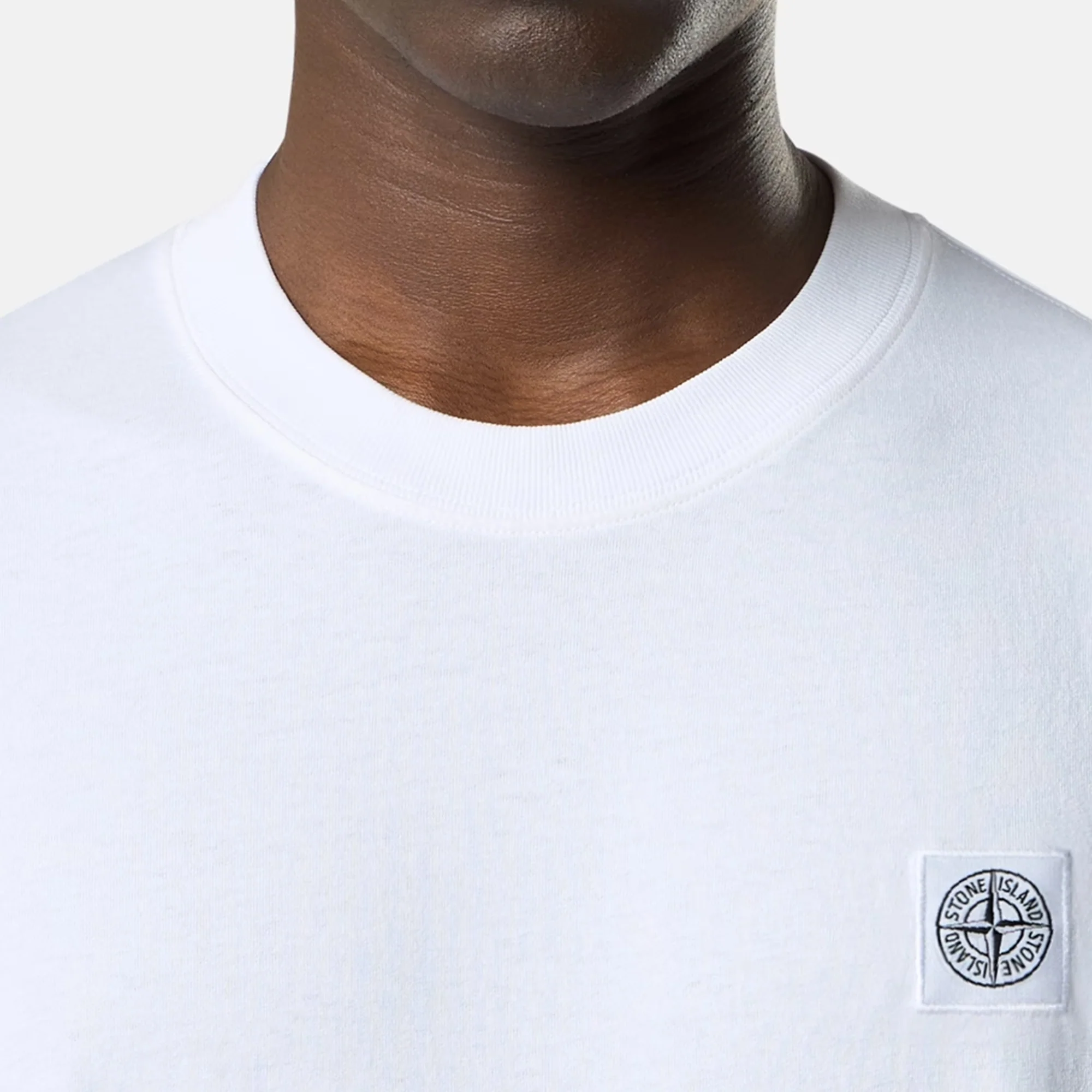 Stone Island Mens Combed Organic Cotton SS Tee - Image 4
