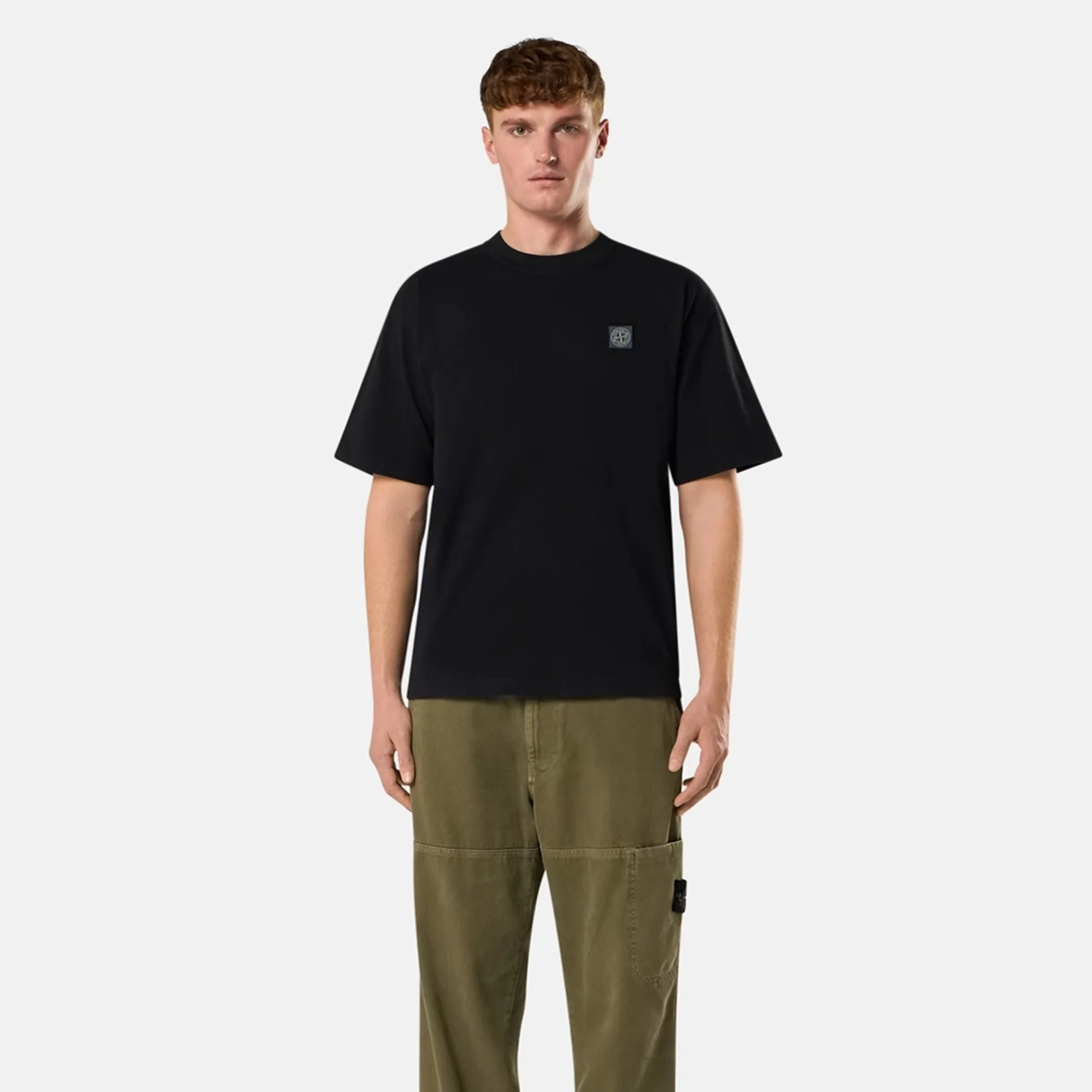 Stone Island Mens Combed Organic Cotton SS Tee - Image 2
