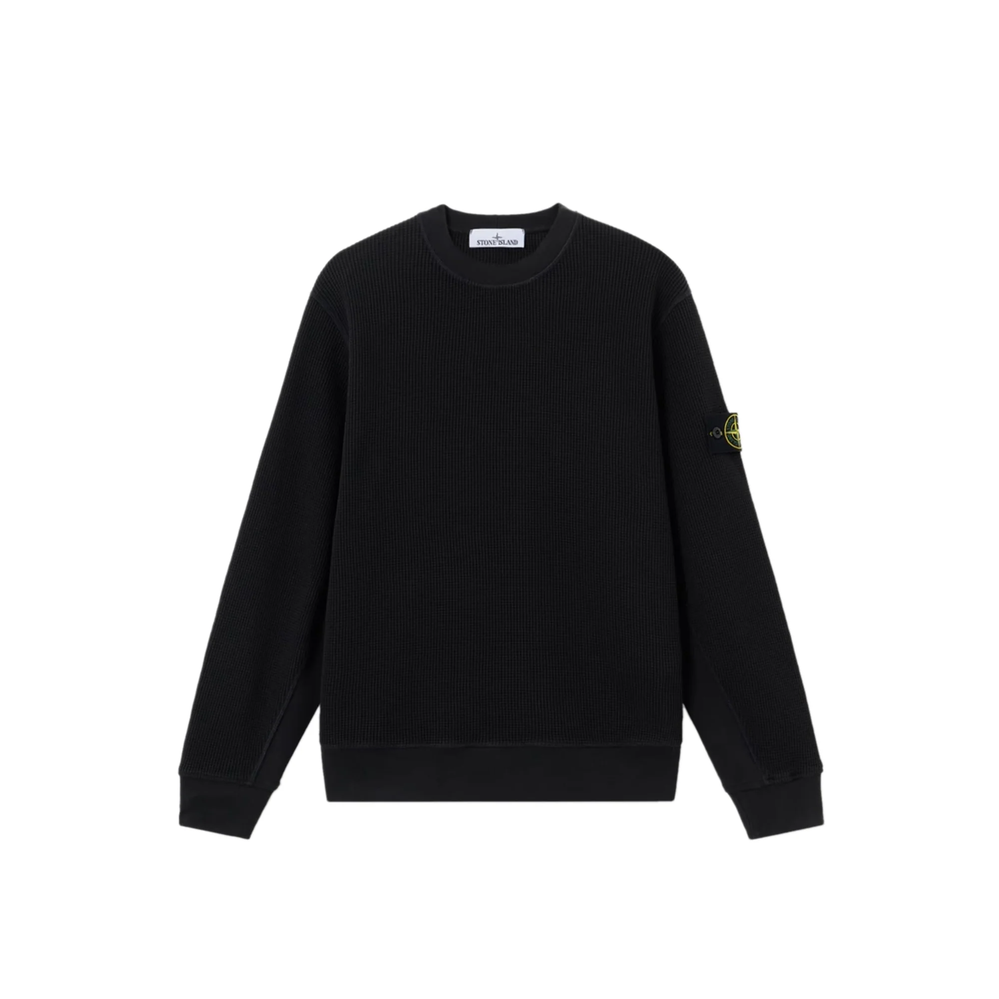 Stone Island Mens Organic Cotton Waffle Fleece Sweatshirt