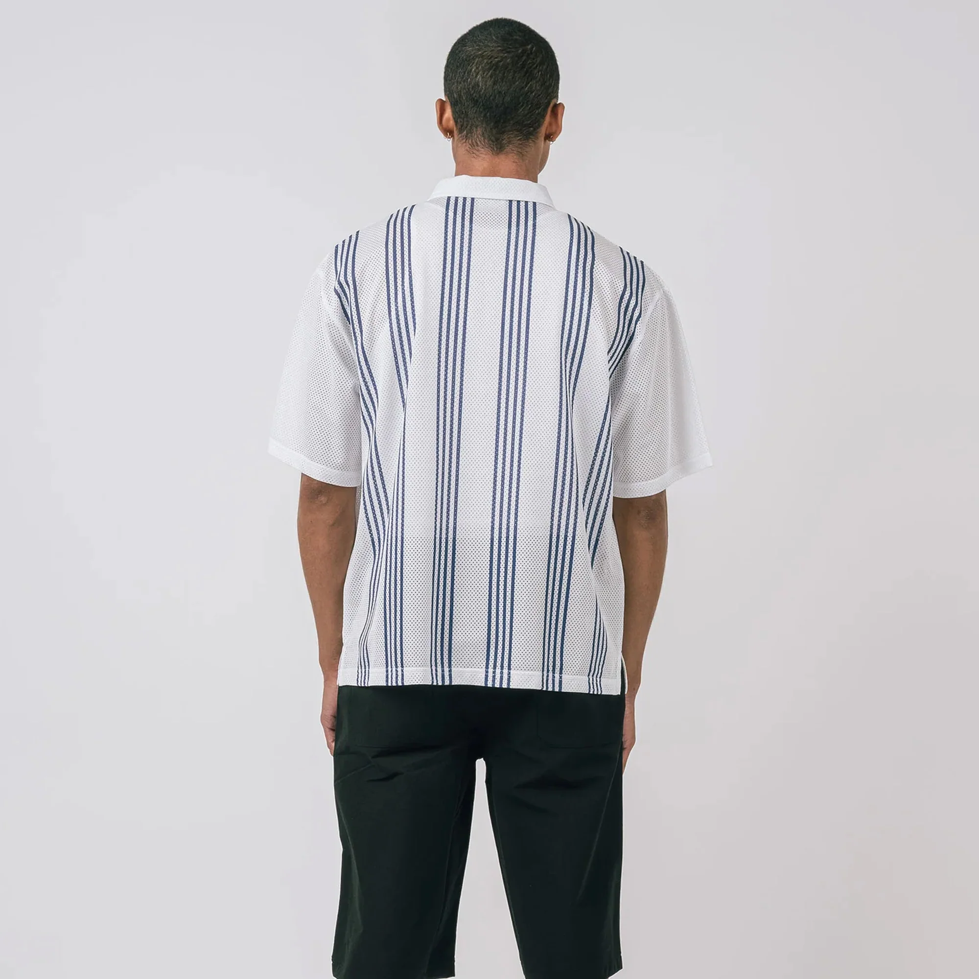 Students Mens Howards Mesh Zip Polo Shirt - Image 3