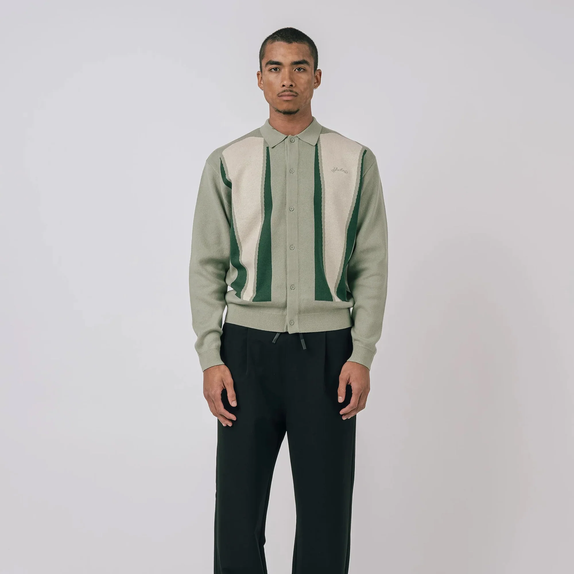 Students Mens Roberts Knit Cardigan - Image 3