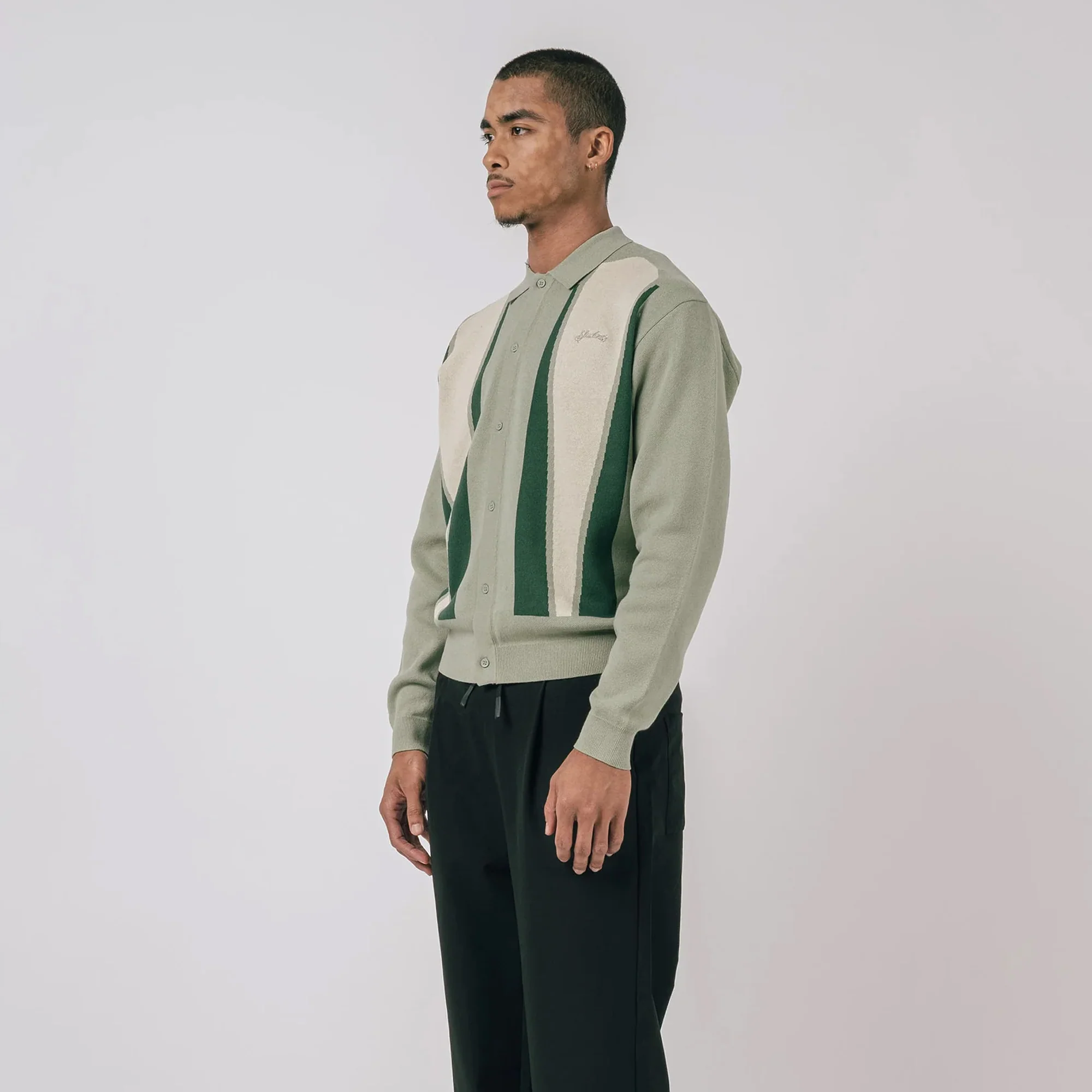 Students Mens Roberts Knit Cardigan - Image 4