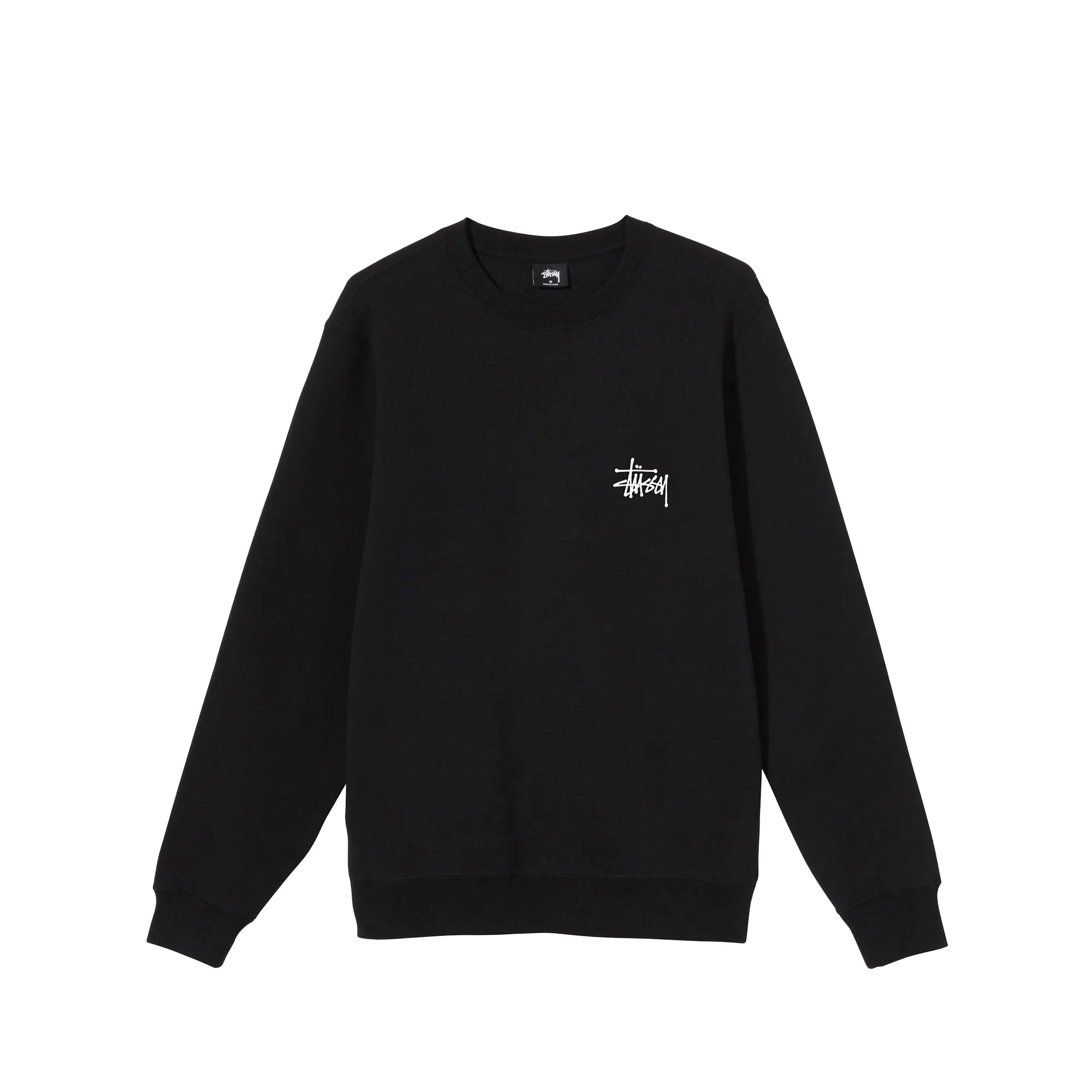 Stussy Men Basic Stussy Black Crew