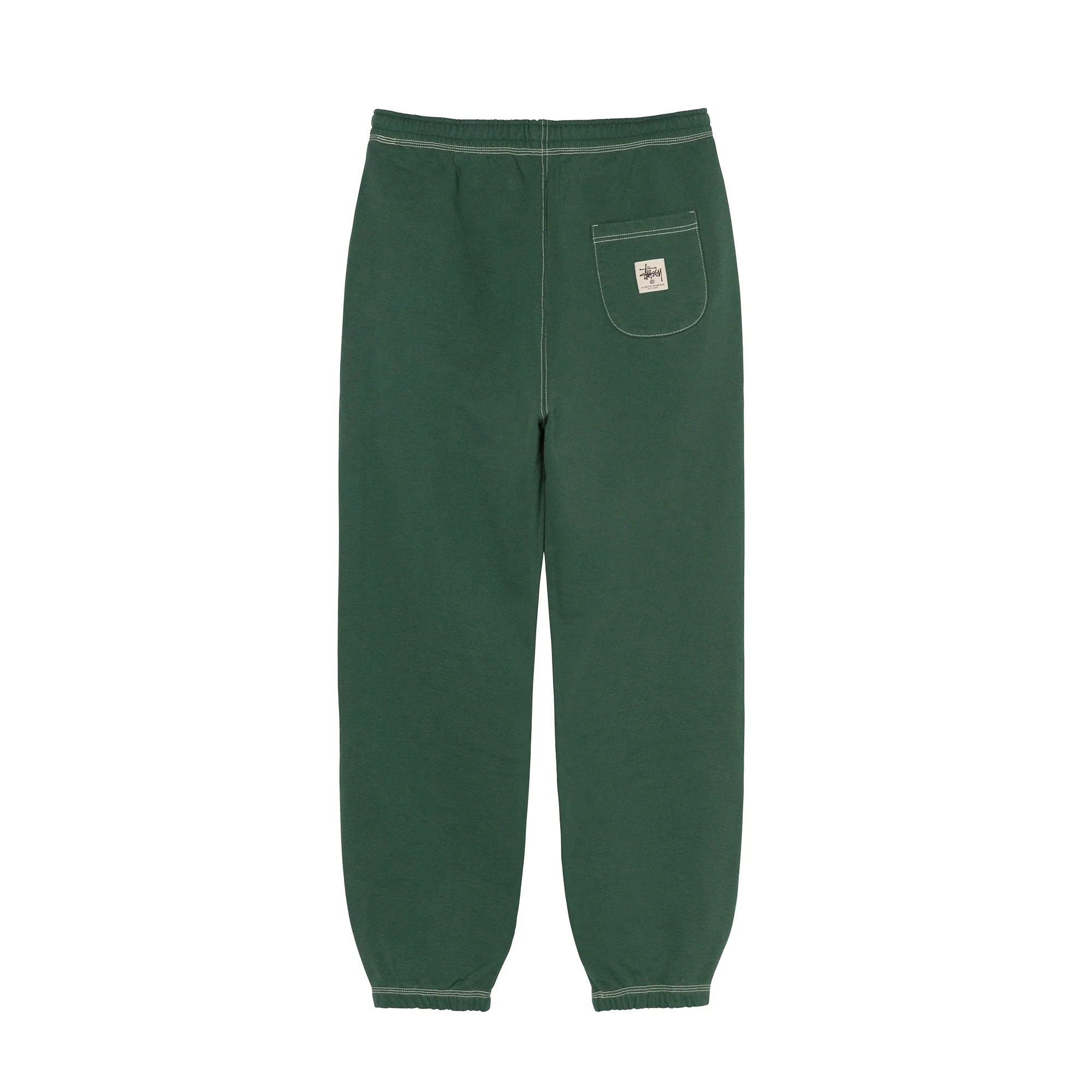 Stussy Mens Contrast Stitch Label Pant 'Forest' - Image 2