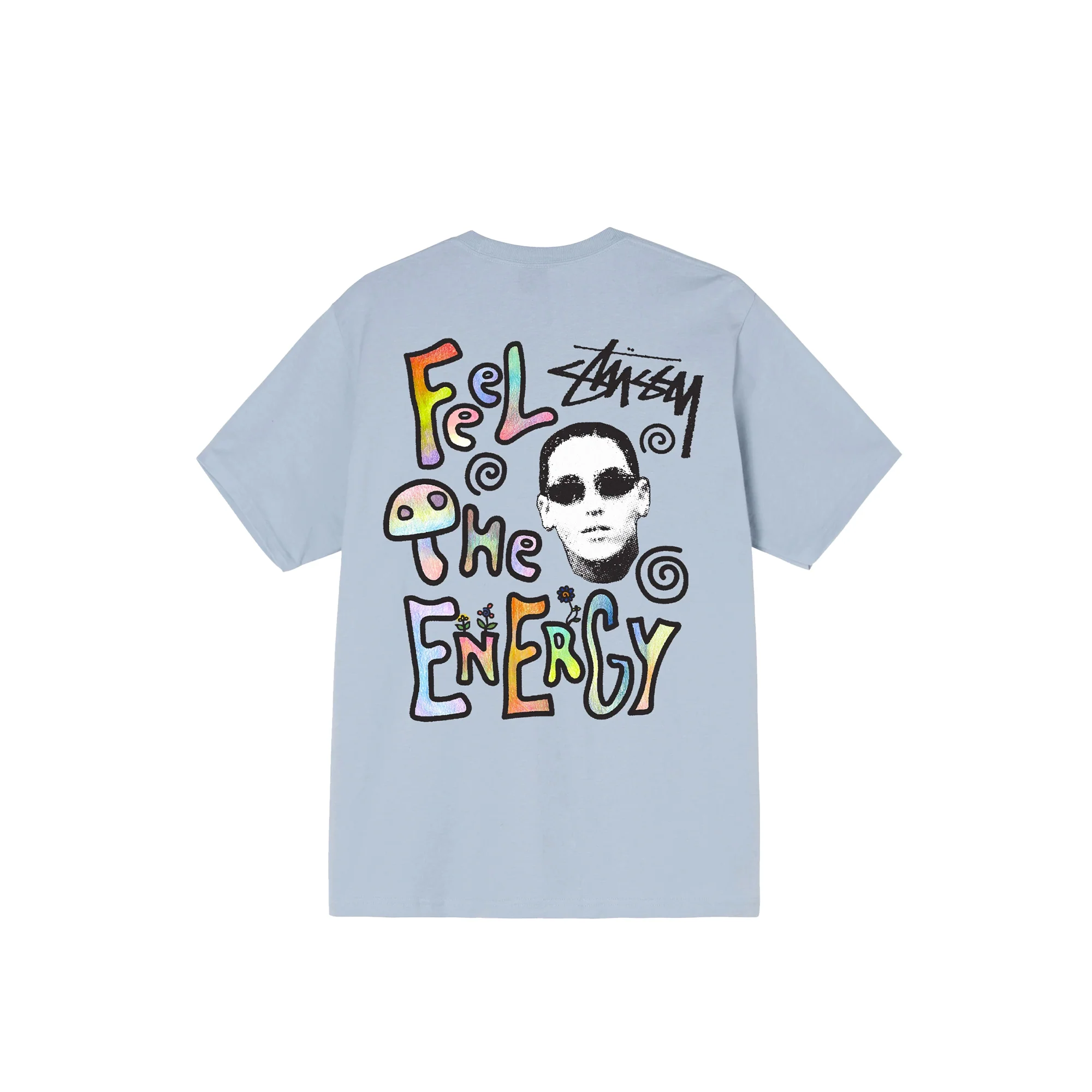 Stussy Mens Engery Tee 'Steel' - Image 2