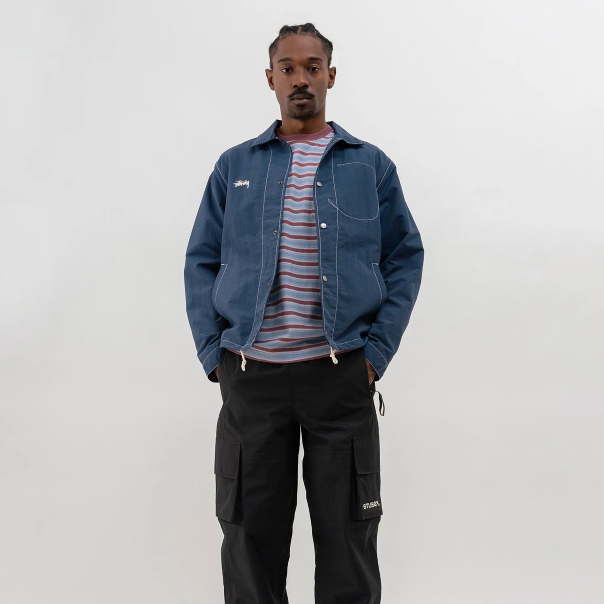Stussy Mens Folsom Coach Jacket - Image 3