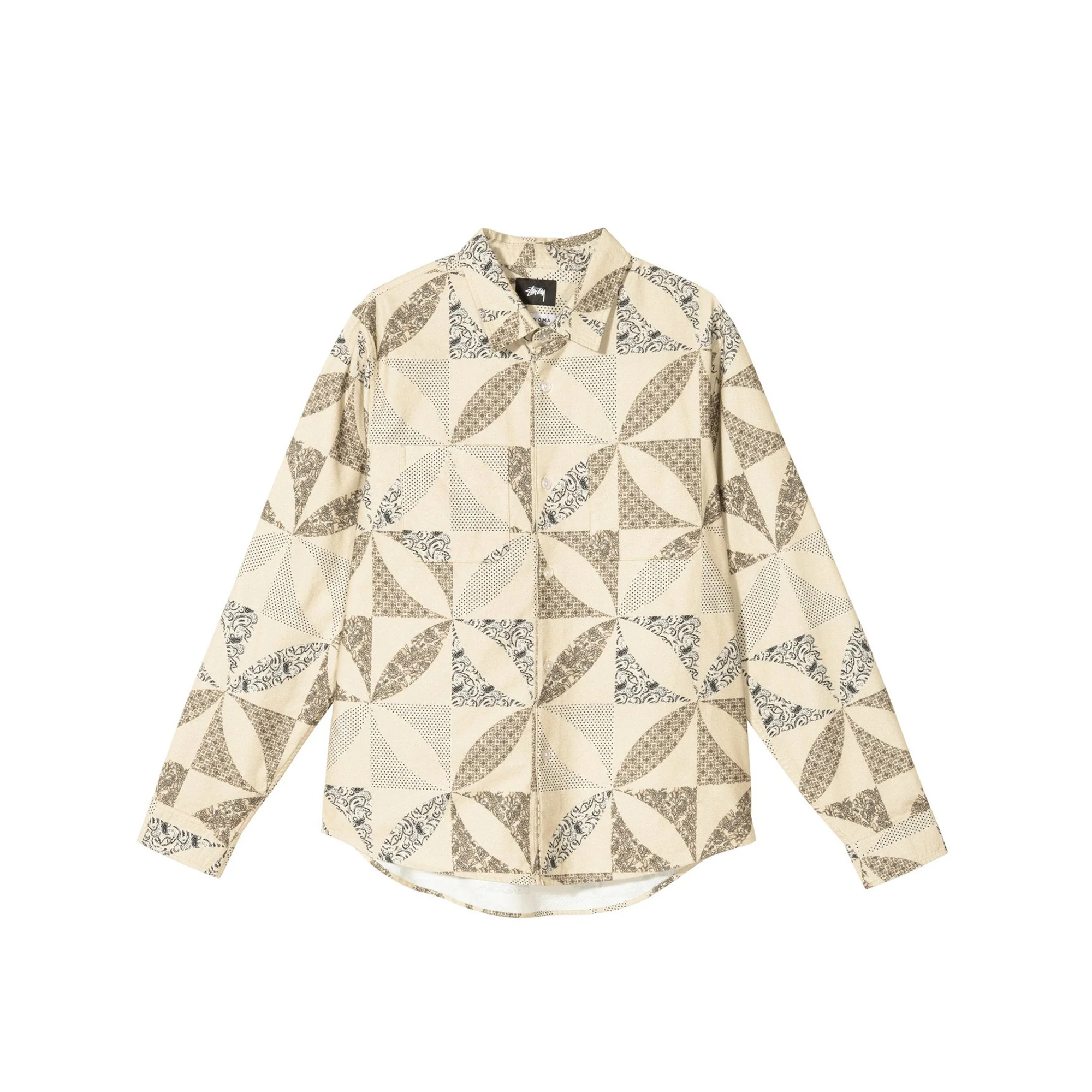 Stussy Quilt Pattern Shirt
