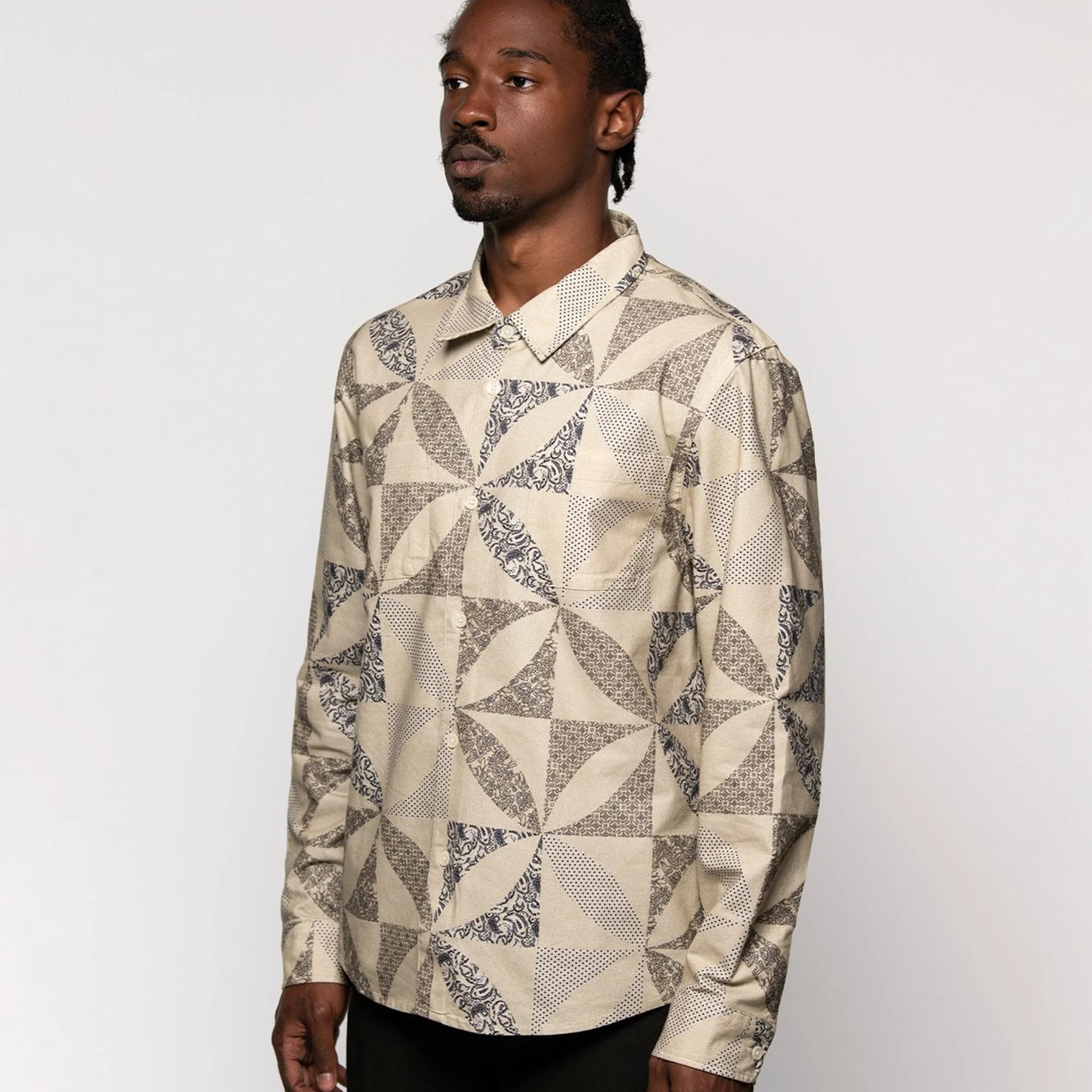 Stussy Quilt Pattern Shirt - Image 3