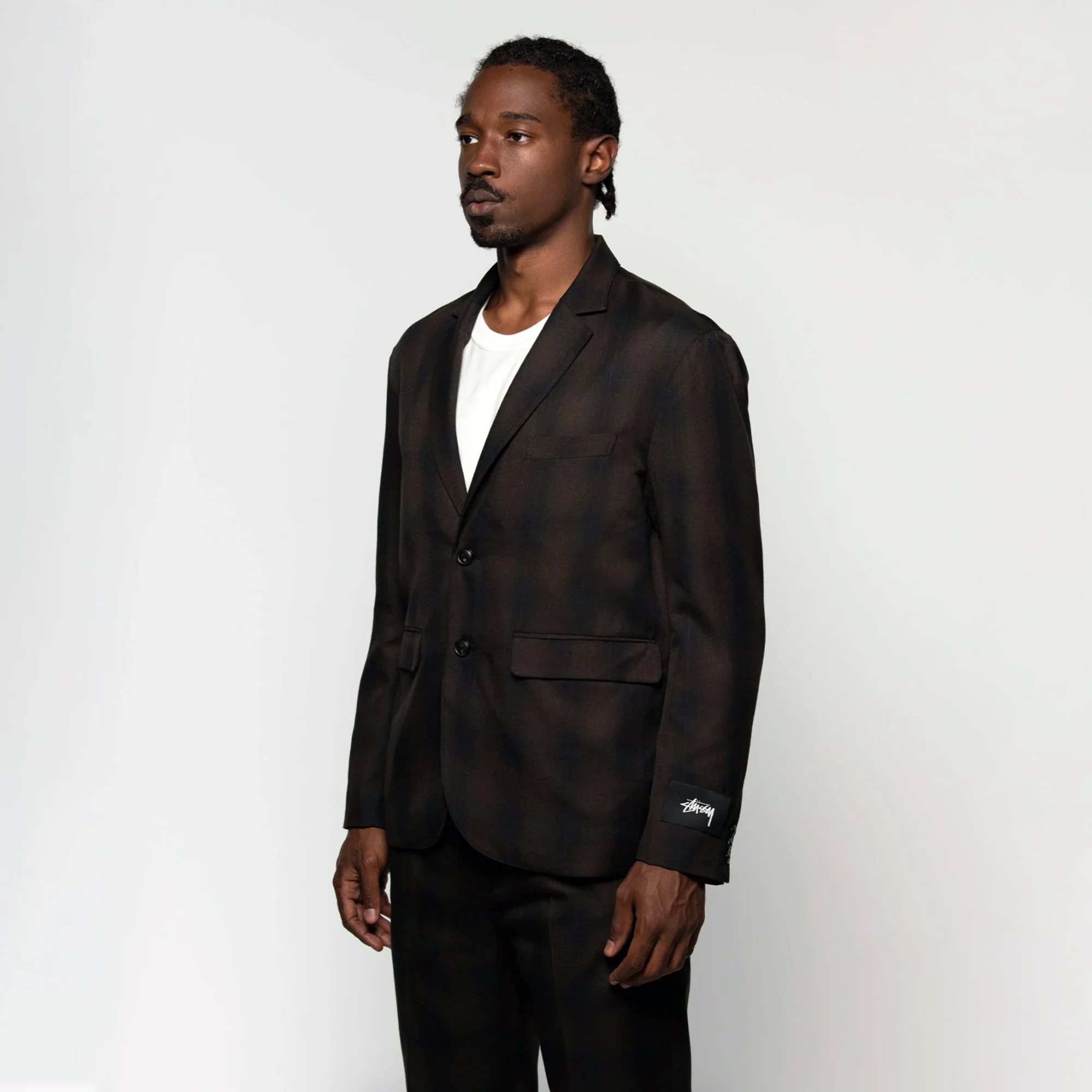 STUSSY SHADOW PLAID SPORT COAT - Image 3