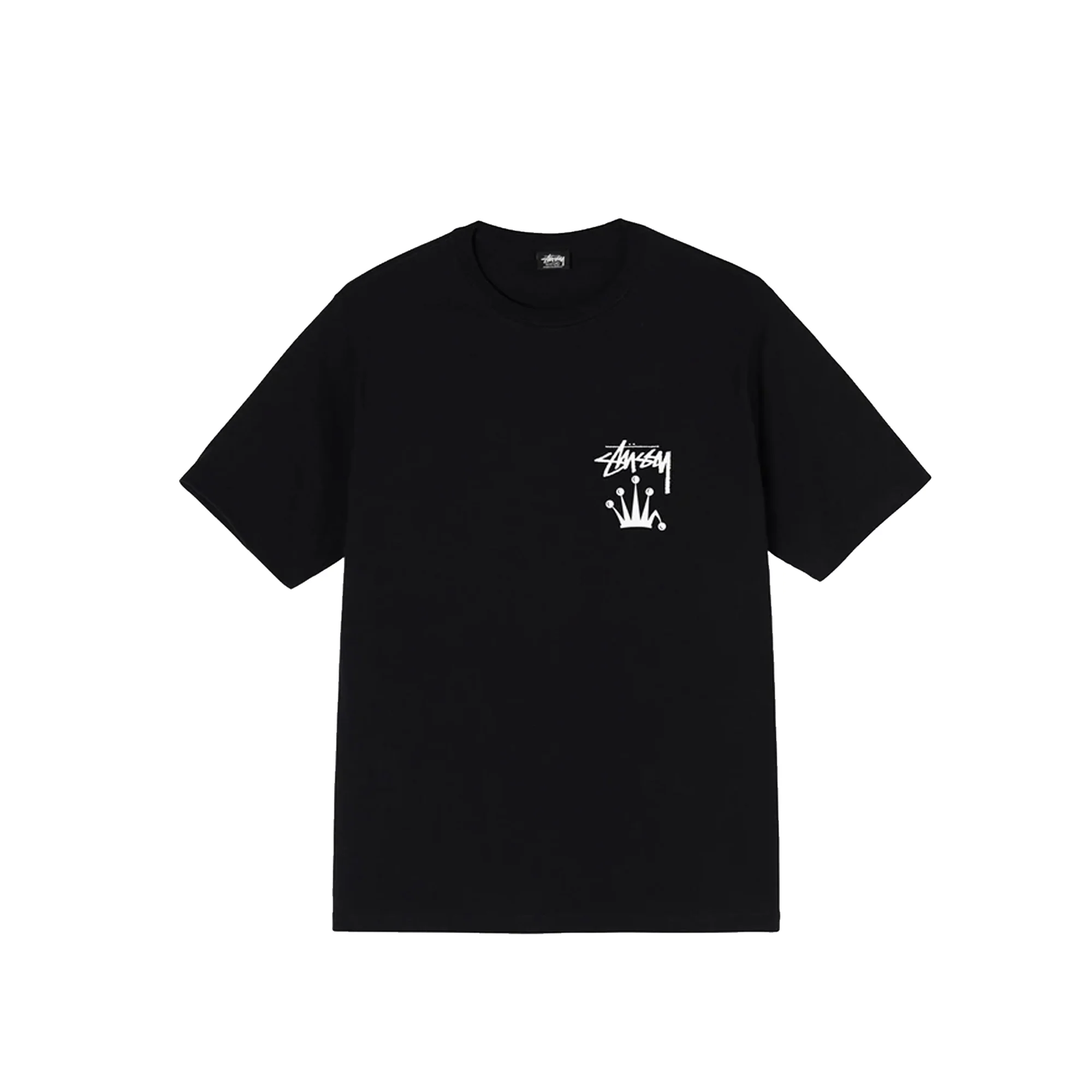 Stussy Mens Stock Crown Tee 'Black'