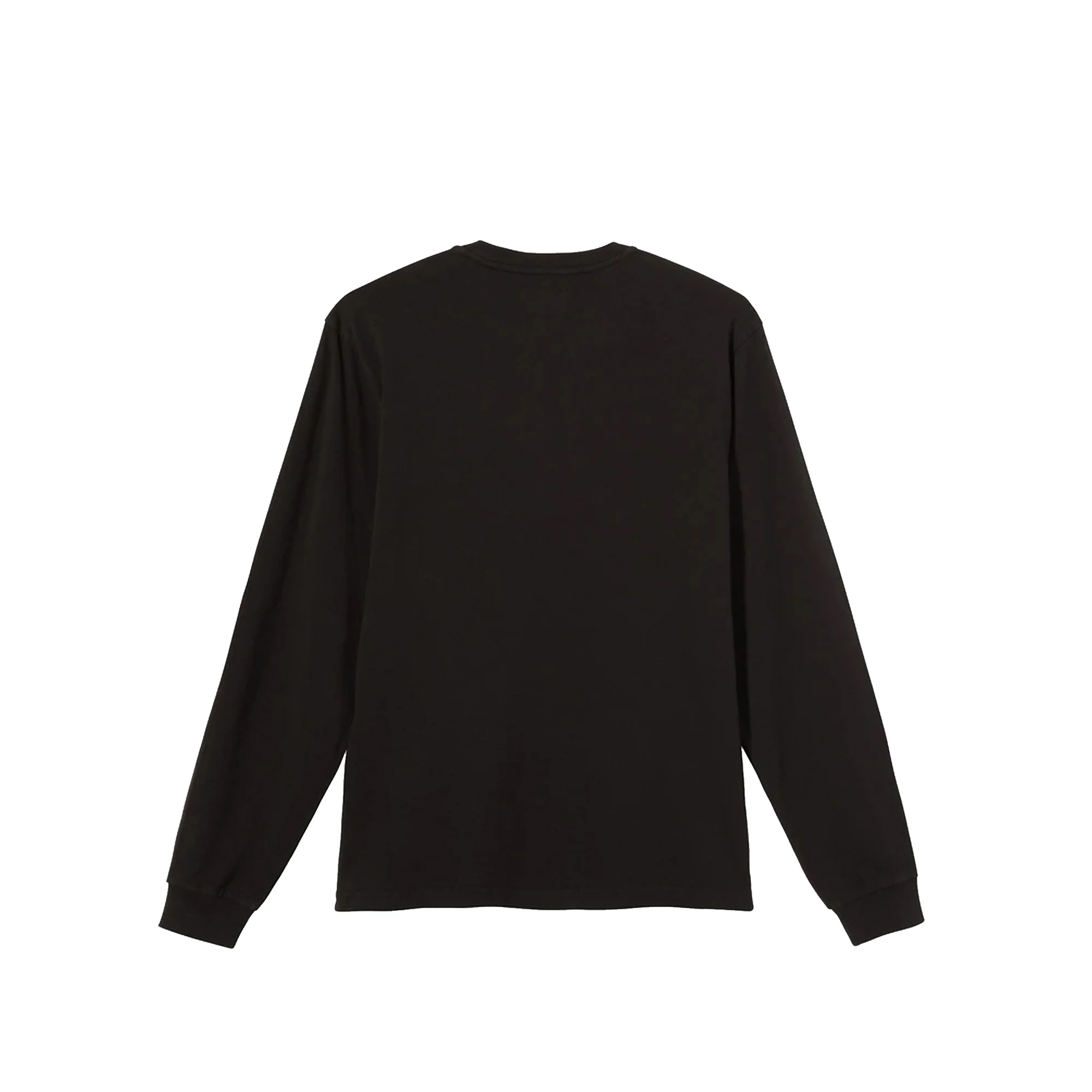 Stussy Mens Stock Logo LS Crew 'Black' - Image 2