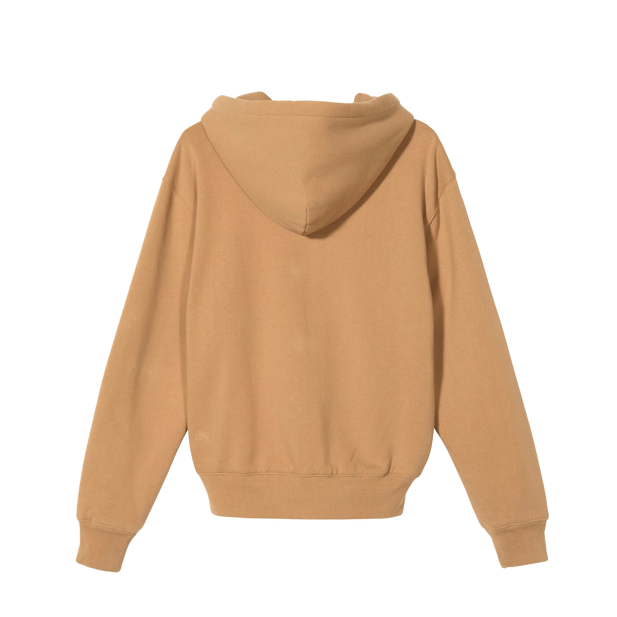 Stussy Men Thermal Zip Brown Hoodie - Image 2