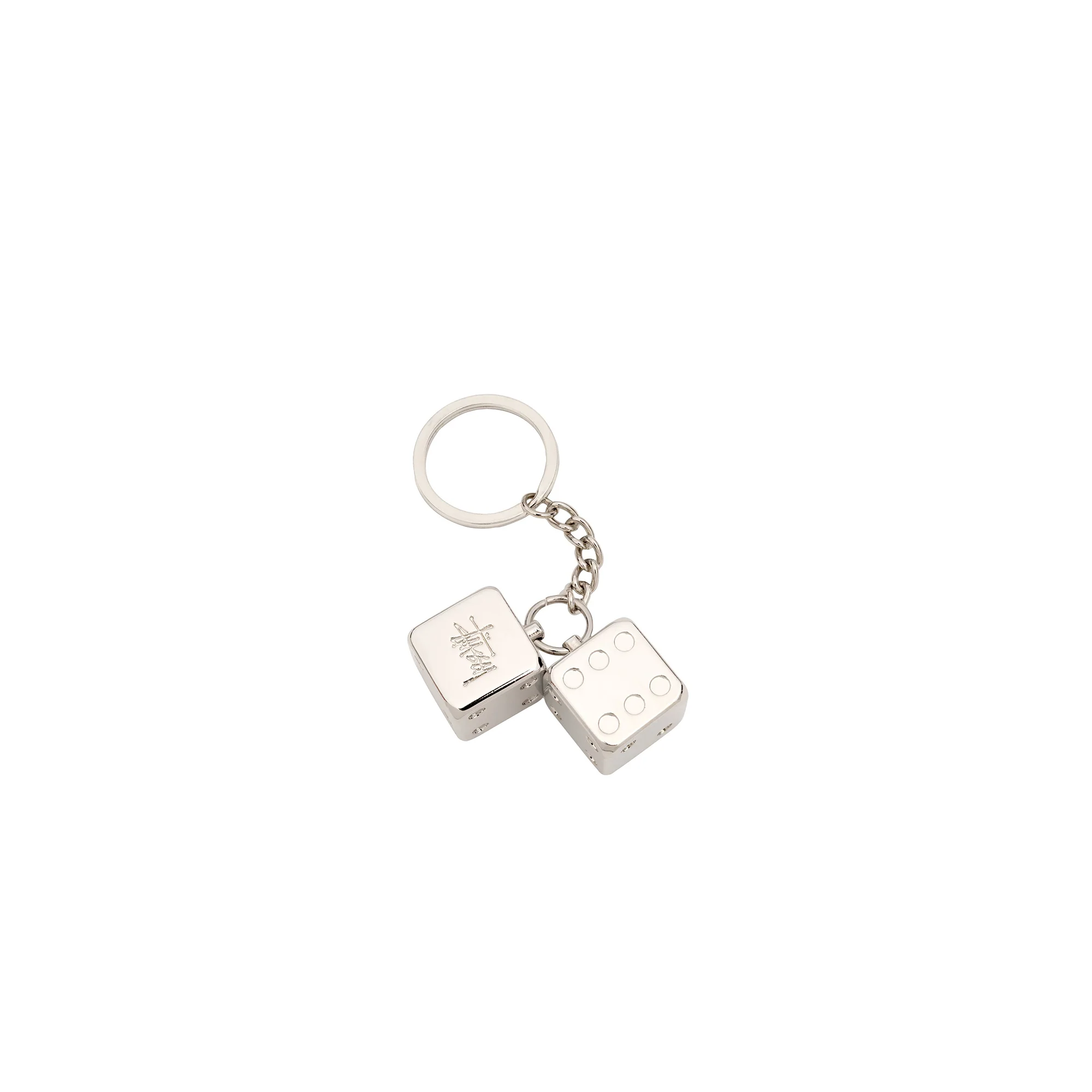 STUSSY METAL DICE KEYCHAIN