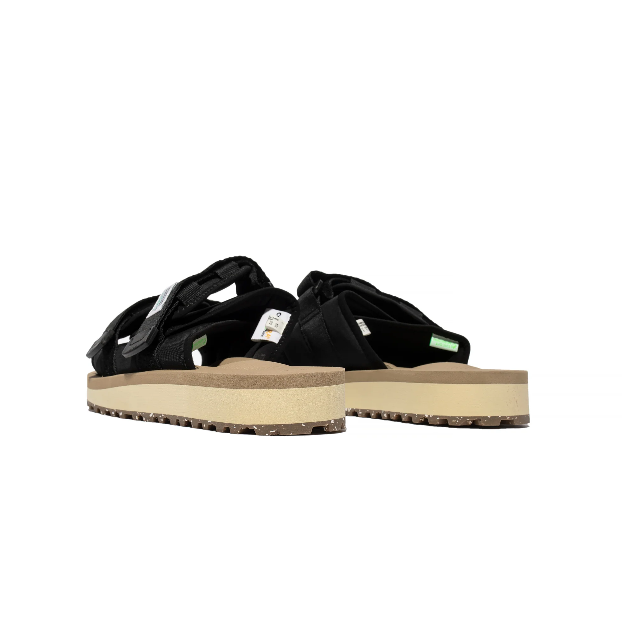 Suicoke MOTO-Cab Eco Sandals Black/Beige - Image 3