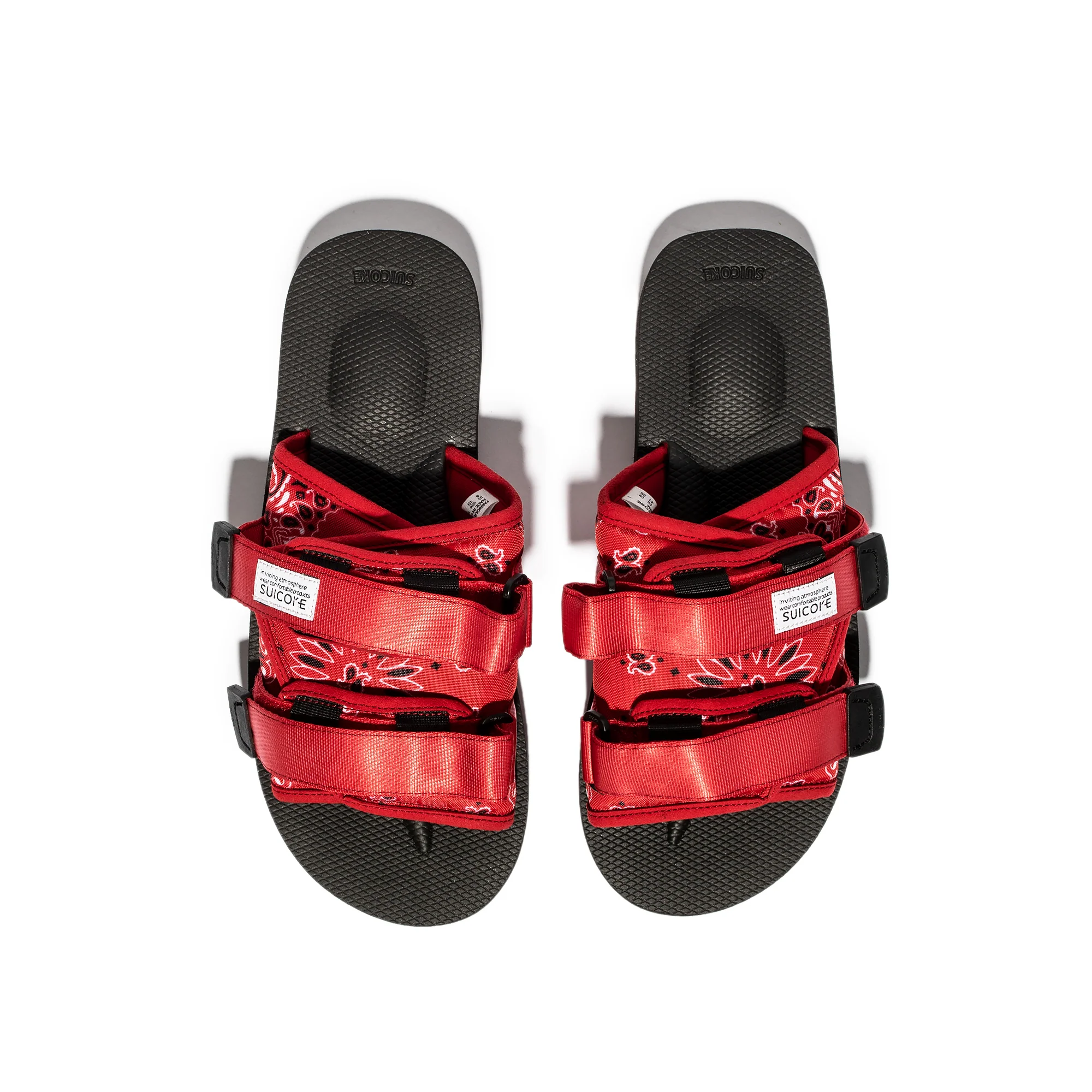 Suicoke MOTO-Cab PT02 Sandals Red - Image 4