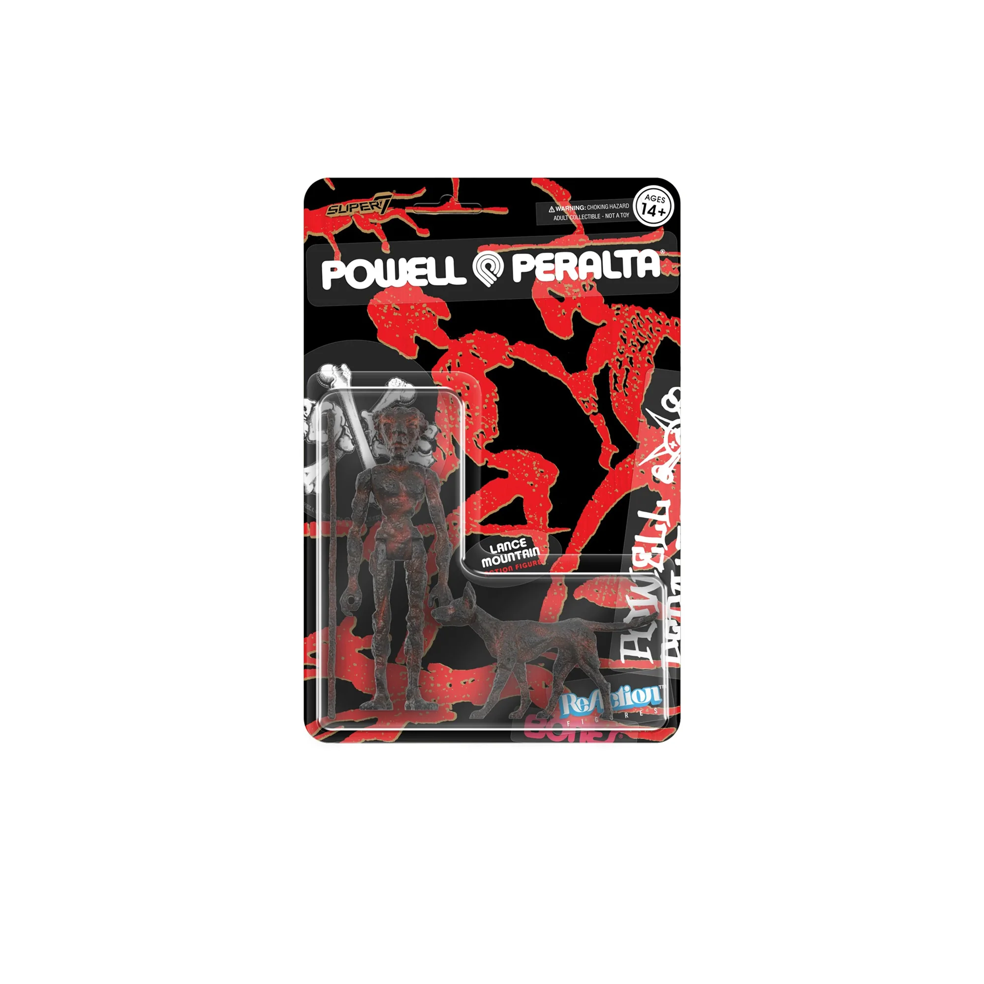 Super7 Powell-Peralta ReAction Figures Wave 3 Lance Mountain (Lava Rock) Figure OS