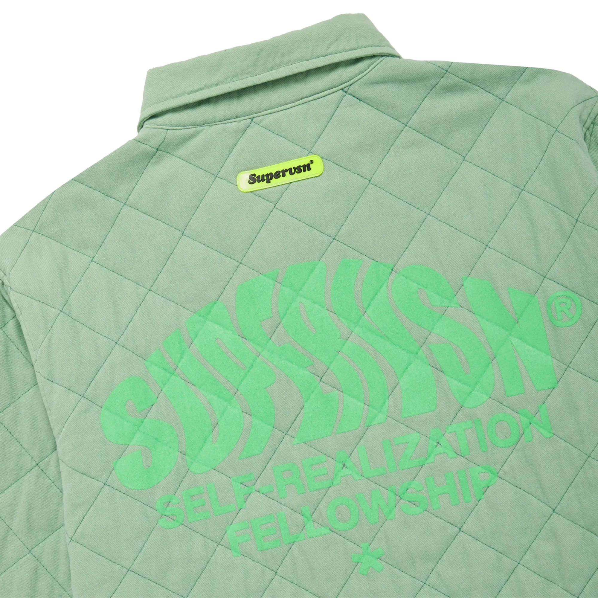 Supervsn Mens Manifest Quilted Over Shirt - Image 4
