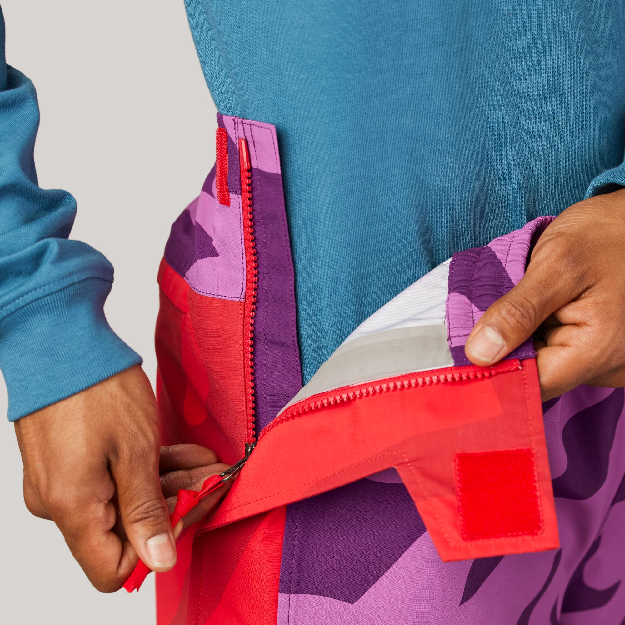 The North Face XX Kaws Mens Mountain Light Pants 'Pamplona Purple Mountain Light Print' - Image 4