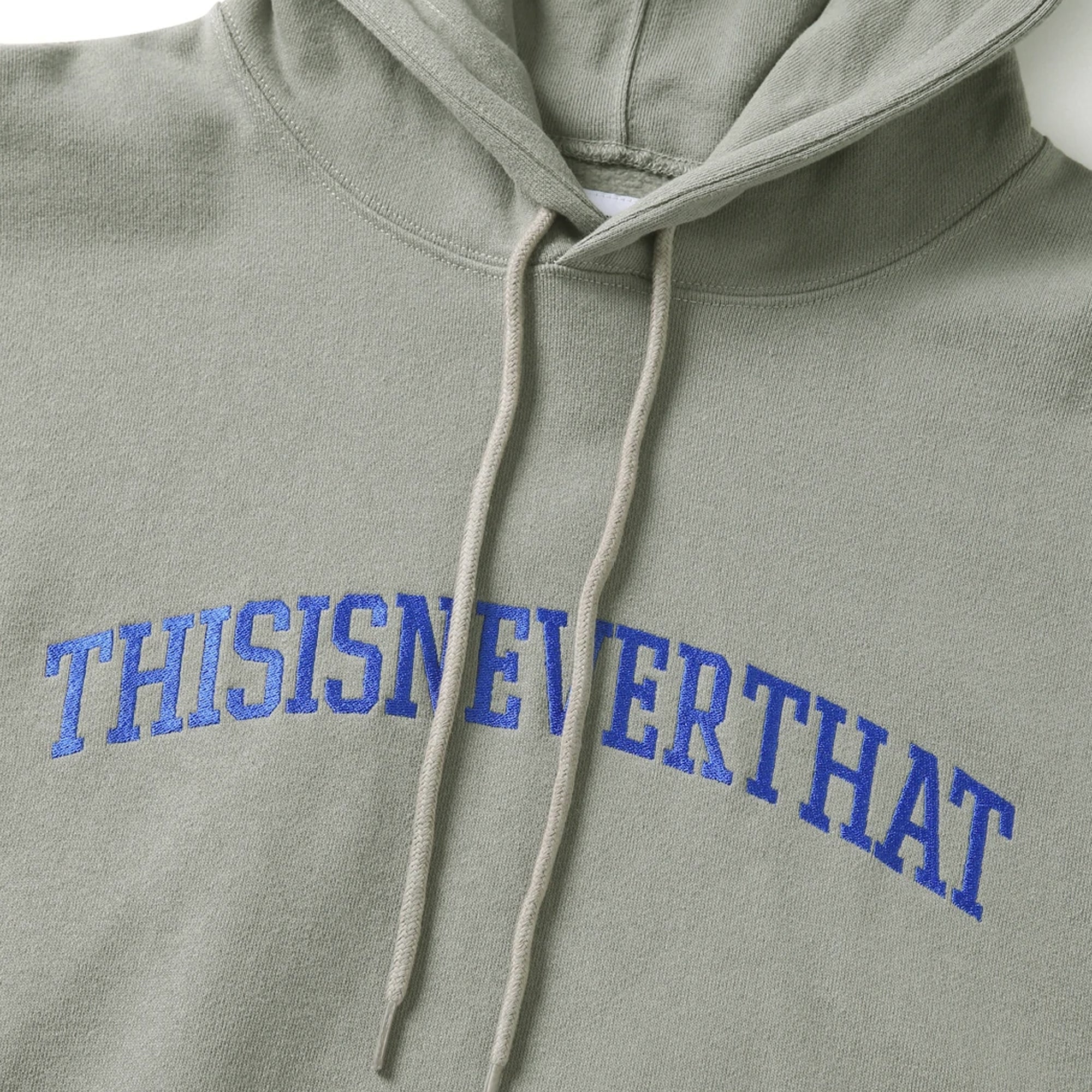 Thisisneverthat Mens Arch-Logo Hoodie 'Grey' - Image 3