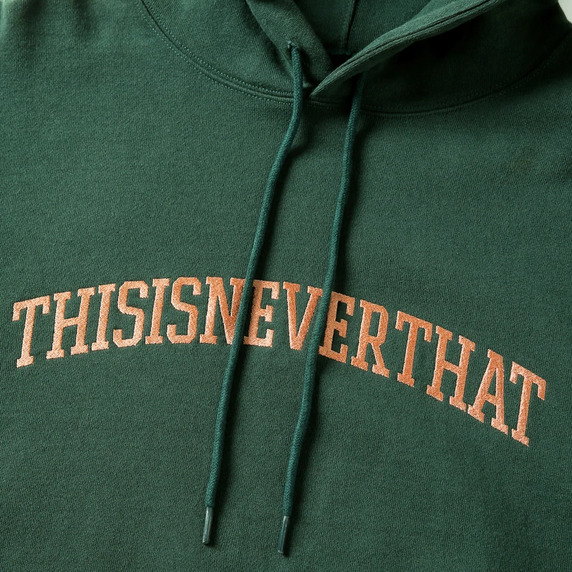 Thisisneverthat Mens Arch-Logo Hoodie 'Forest' - Image 3