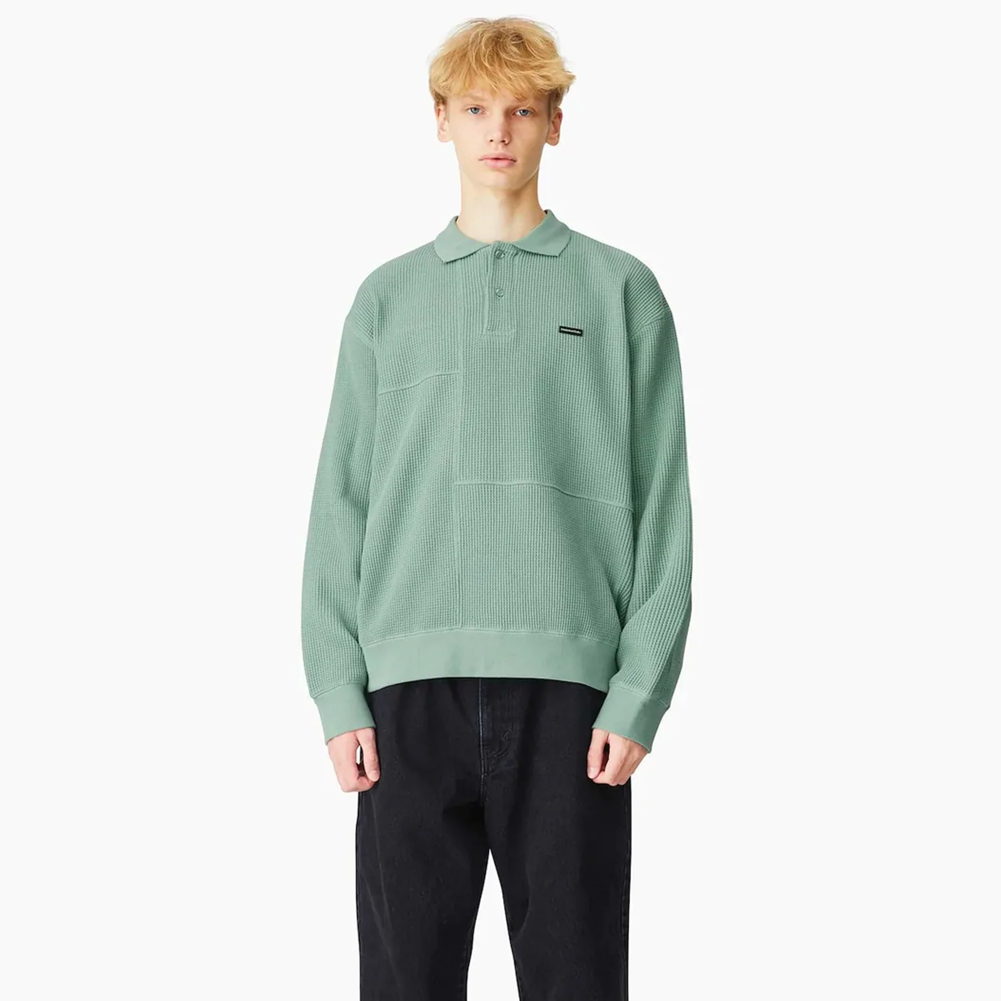 Thisisneverthat Mens Waffle Polo - Image 2