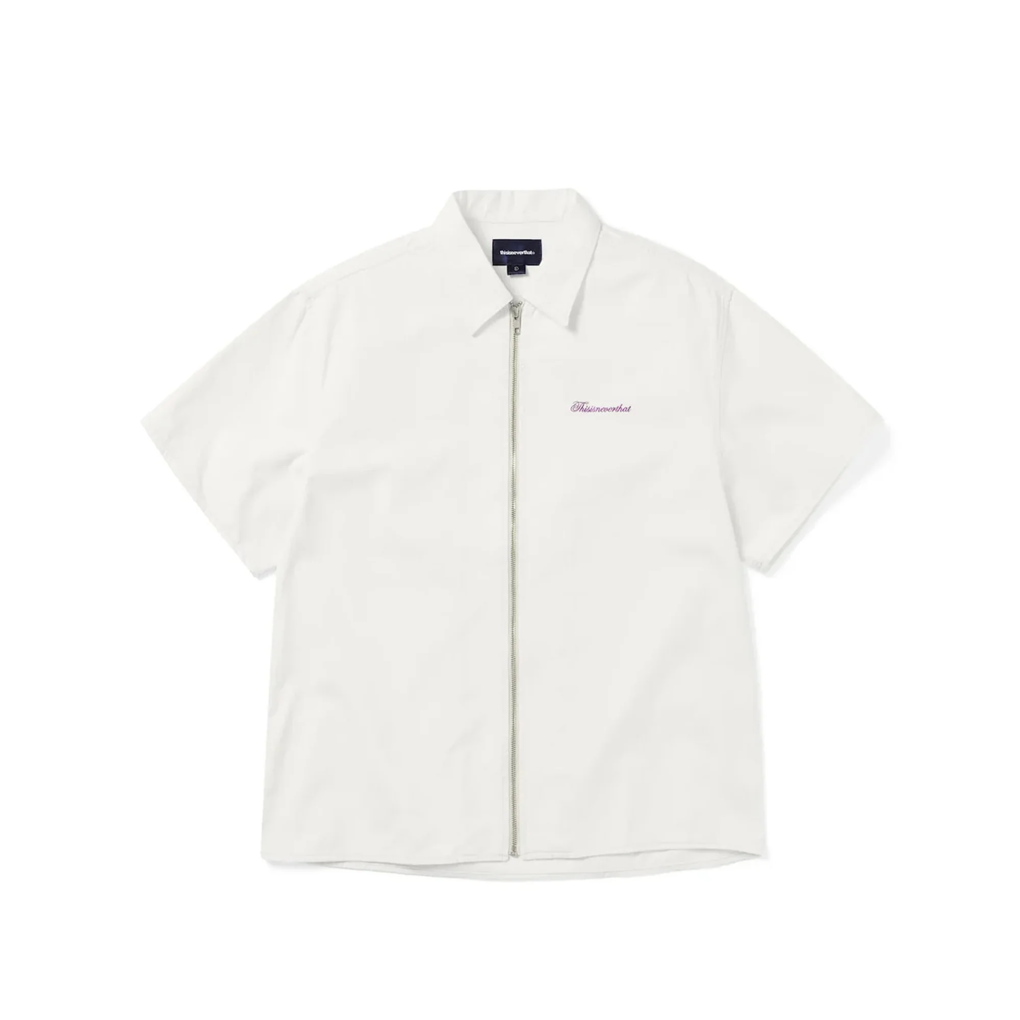 Thisisneverthat Mens Washed Denim Zip Shirt