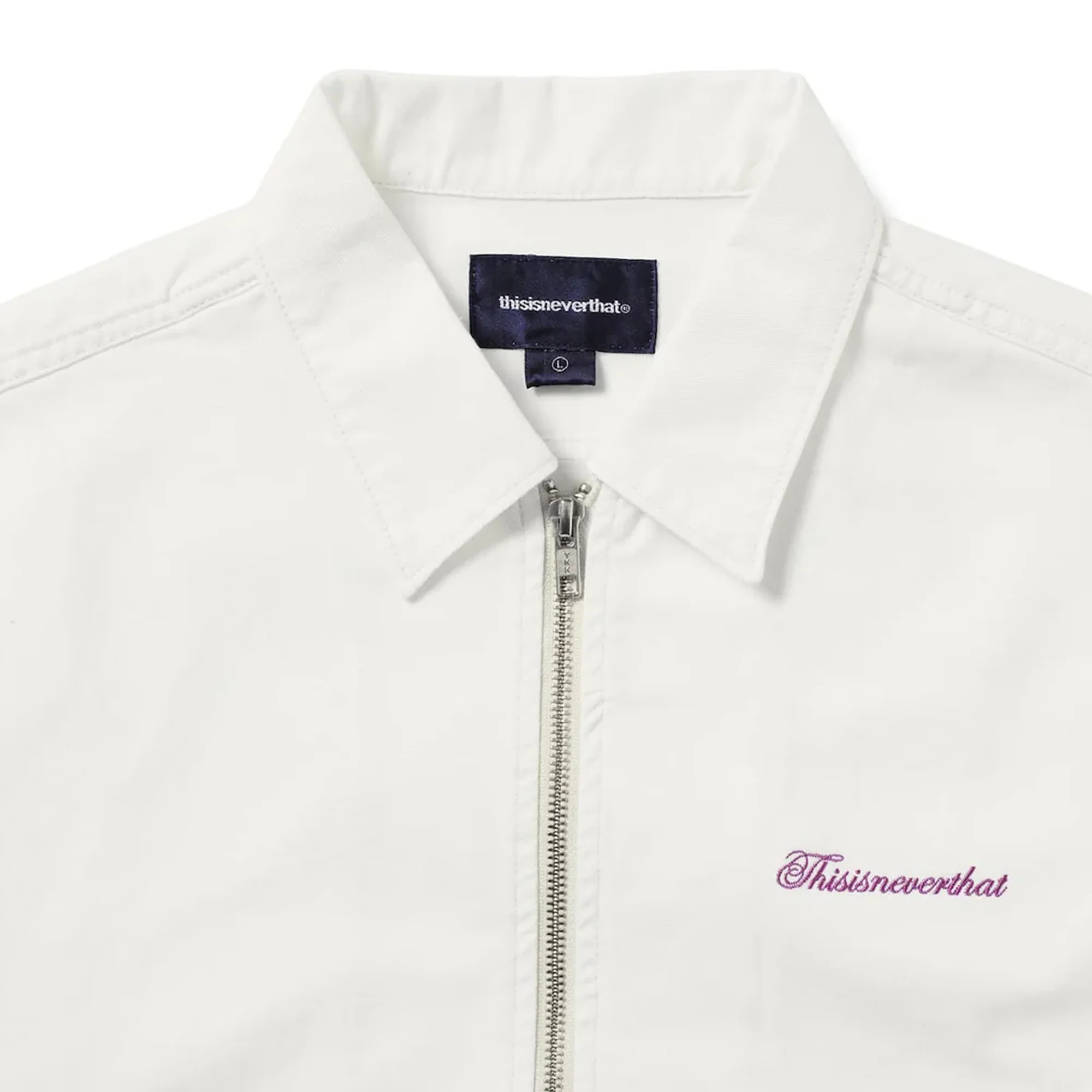 Thisisneverthat Mens Washed Denim Zip Shirt - Image 3