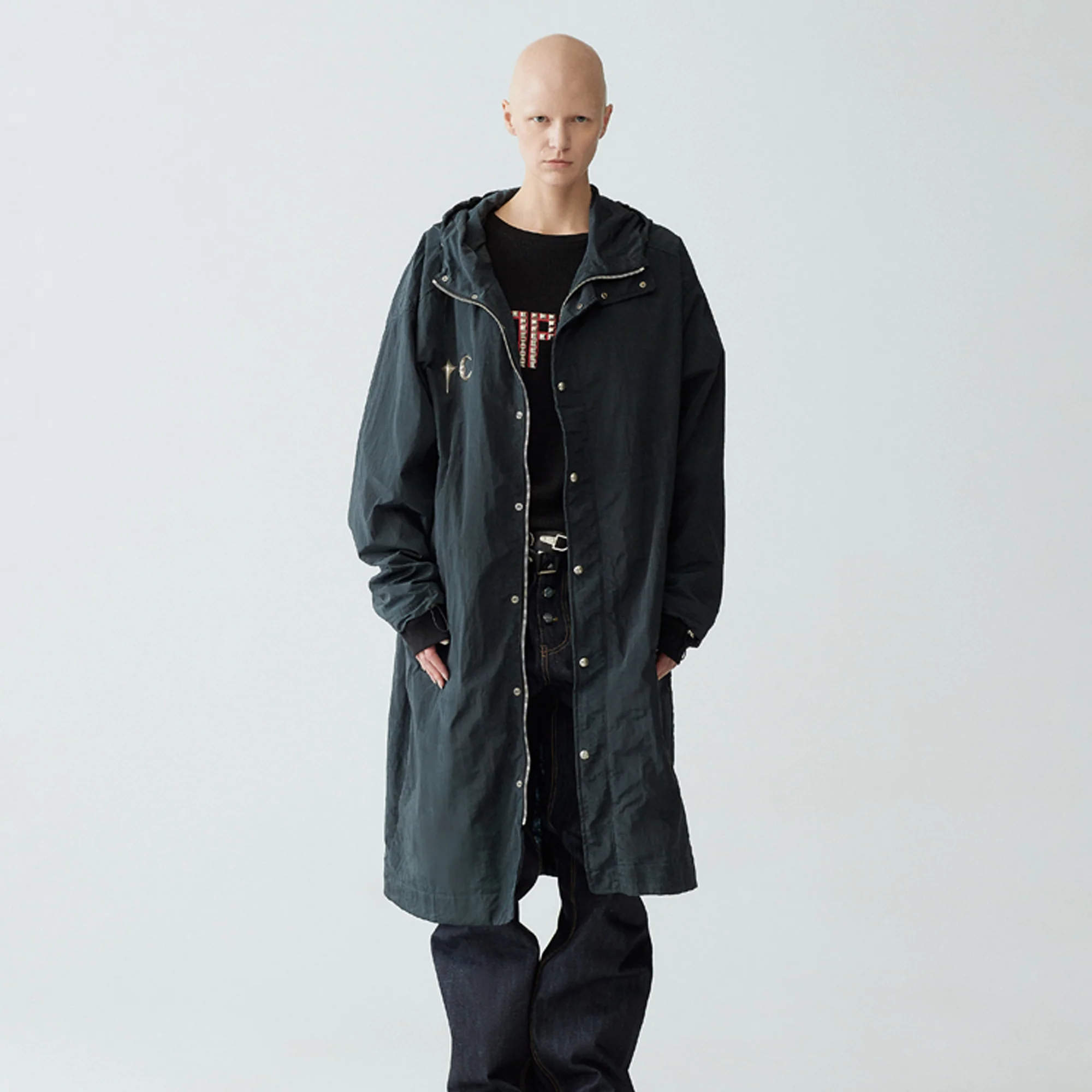 Thug Club Mens Scarred Double Sheltering Poncho Jacket - Image 2