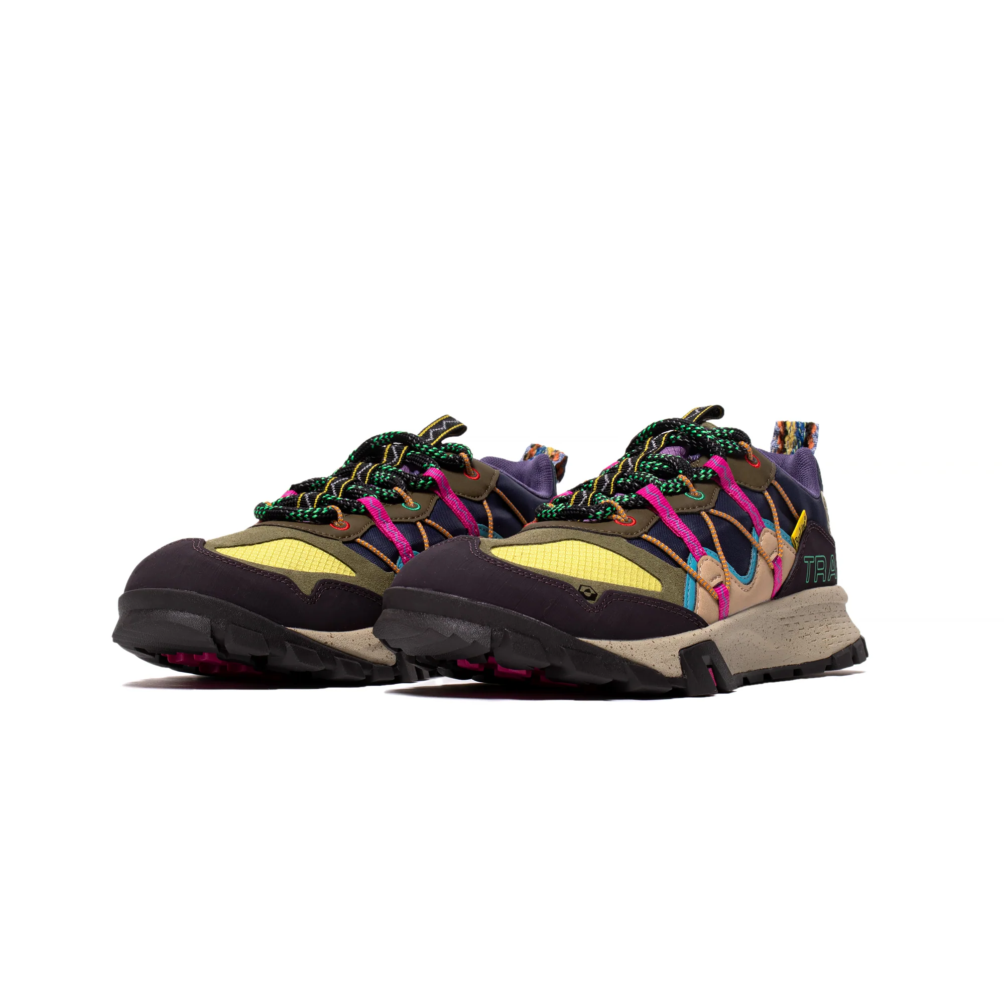 Timberland Mens Garrison Trail Low 'Dark Purple Mesh' Shoes - Image 2