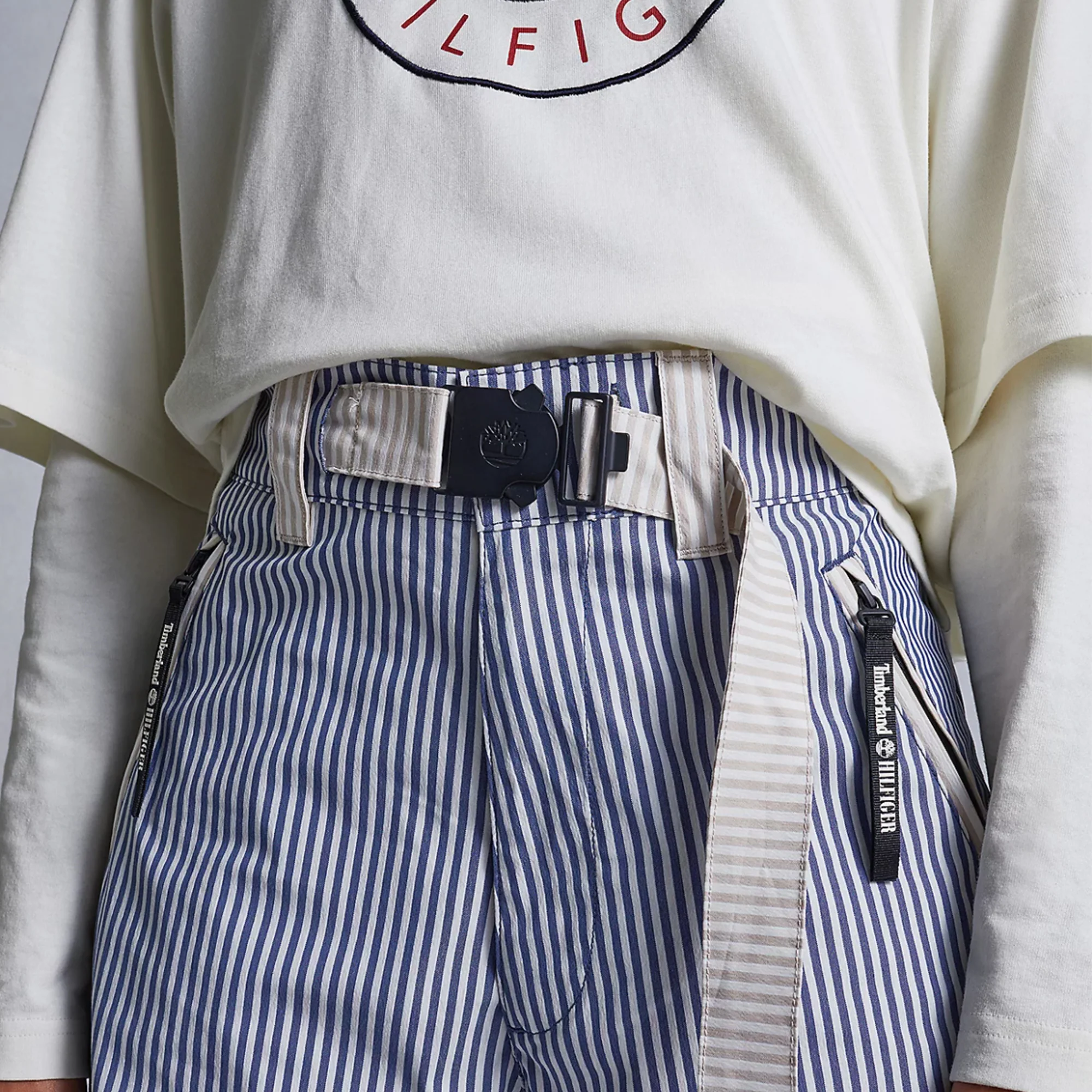 Tommy Hilfiger x Timberland Mens RI Itacha Pants 'Hazy Navy/White' - Image 3