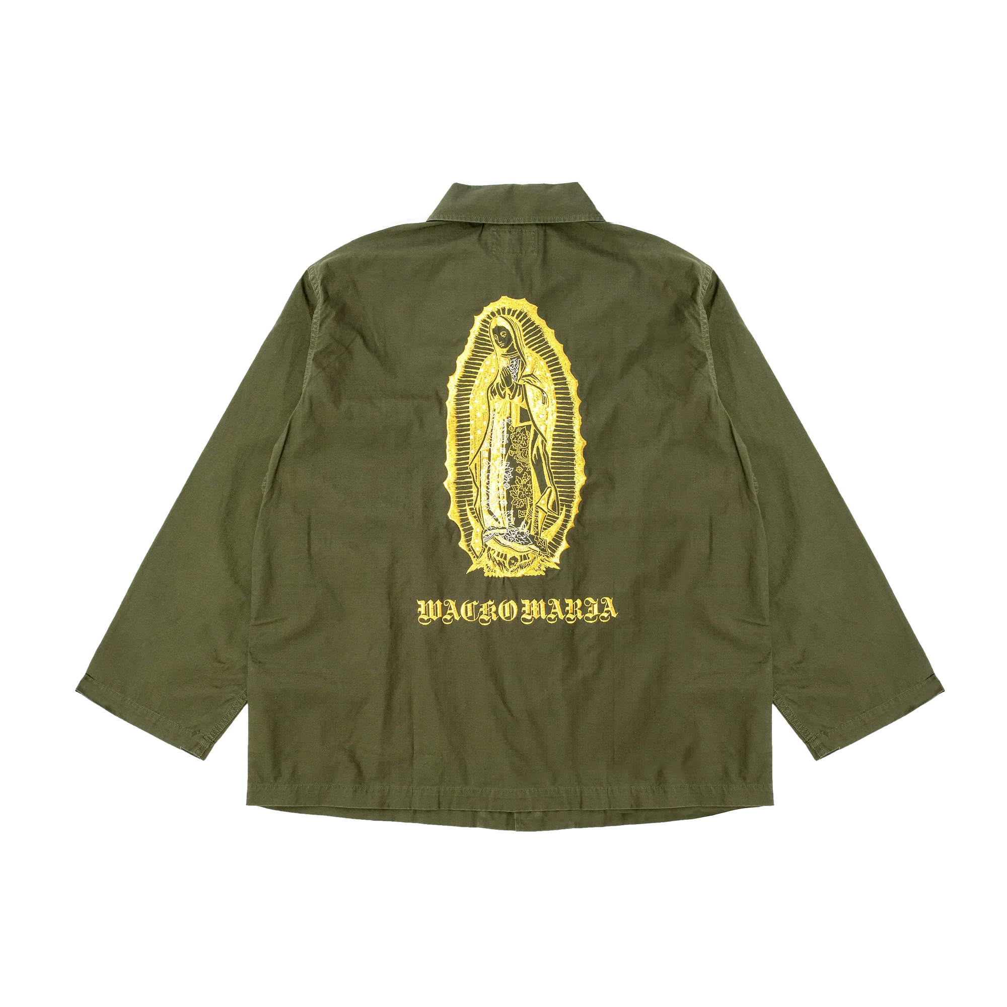 Wacko Maria Mens Army Shirt Type 2 'Khaki' - Image 2