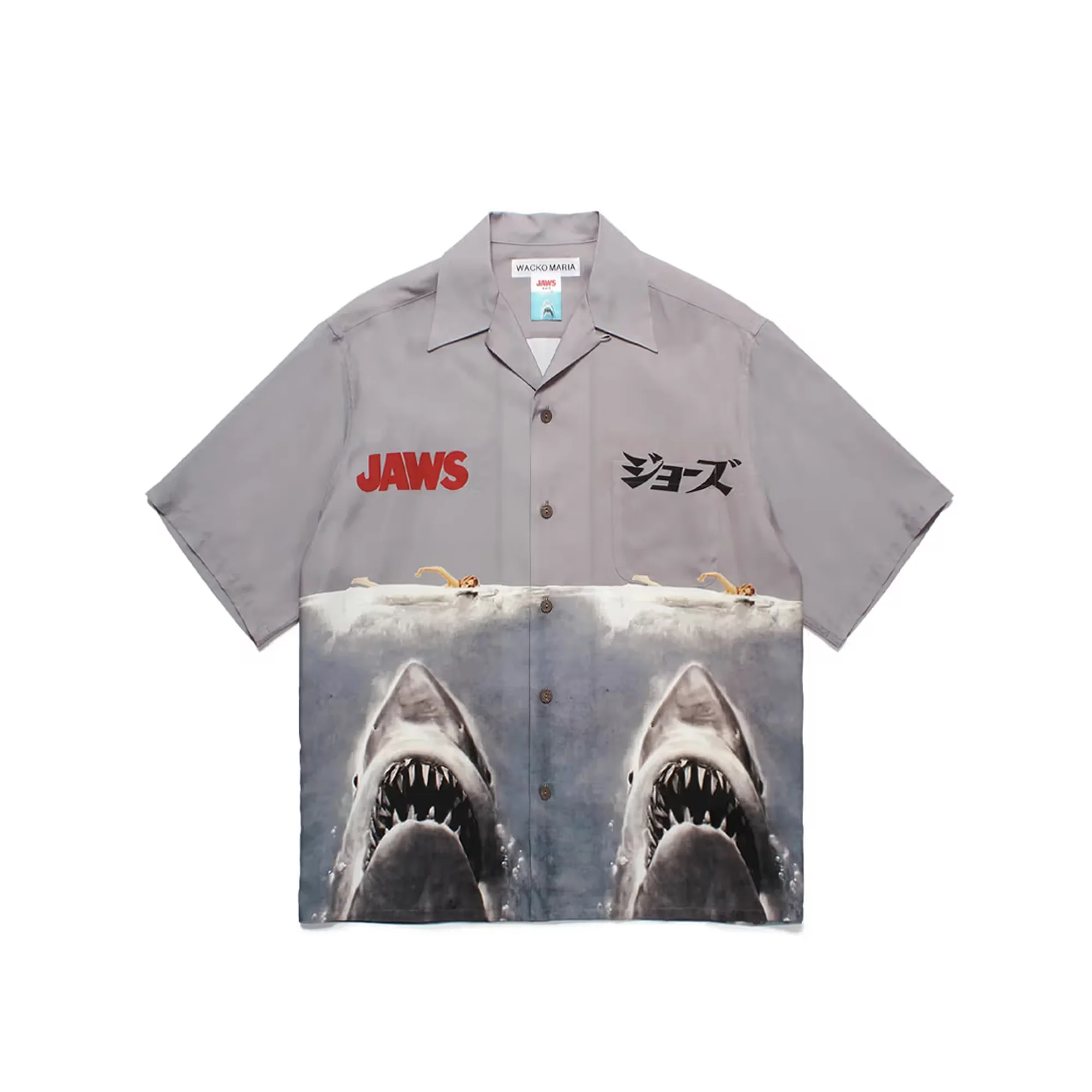 Wacko Maria Mens Jaws S/S Hawaiian Shirt