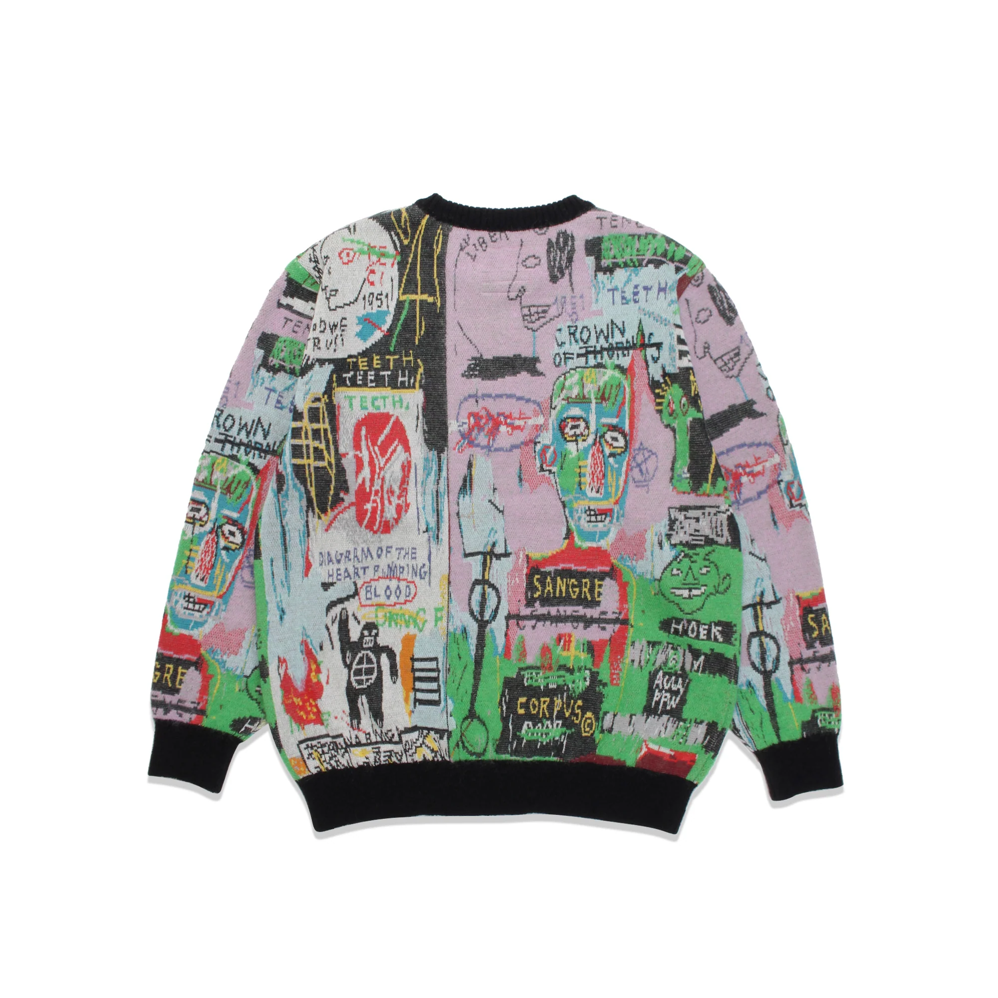 Wacko Maria Mens Jean-Michel Basquiat Cardigan (Type-3) - Image 2