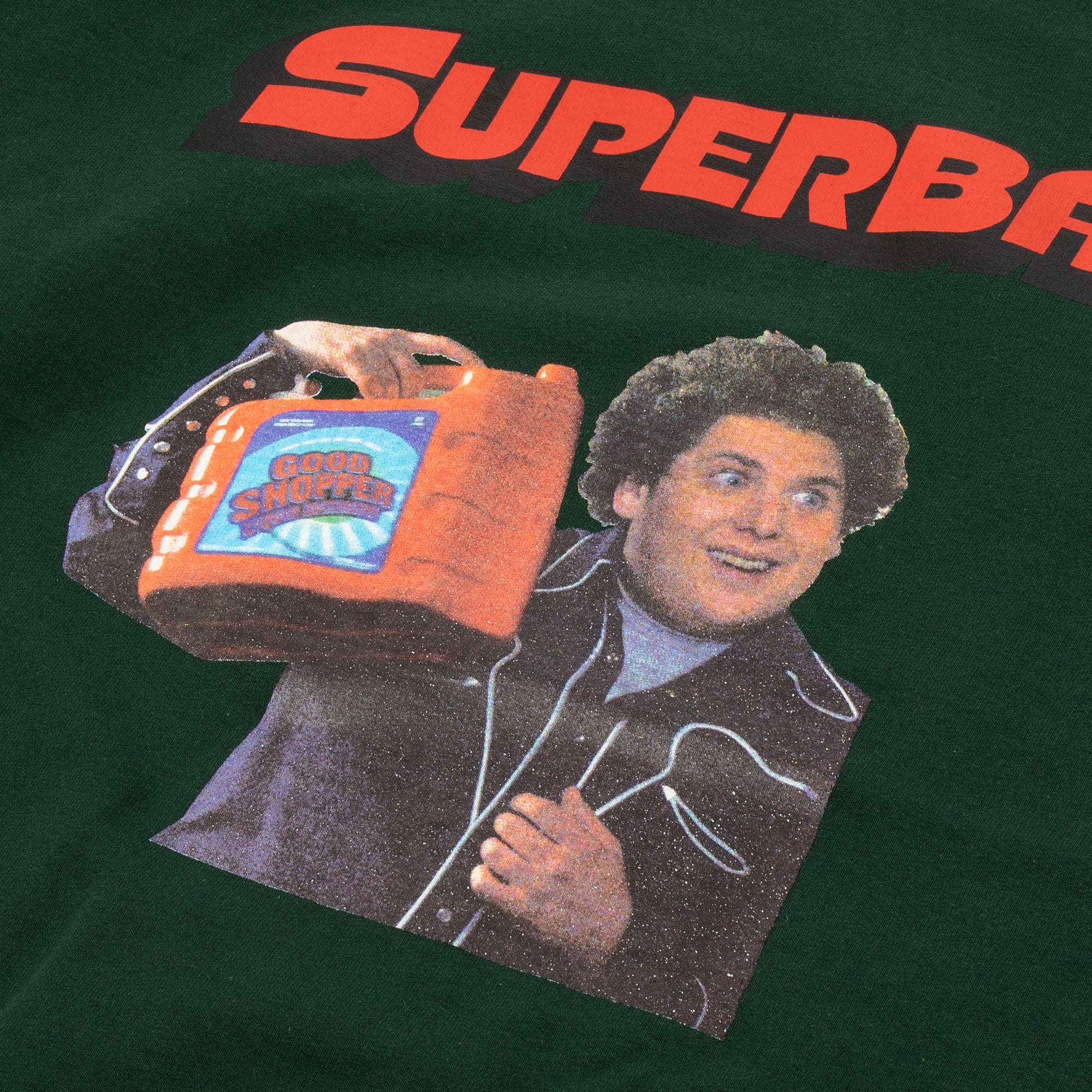 Wacko Marina Mens Superbad Crew Neck Sweatshirt 'Green' - Image 2