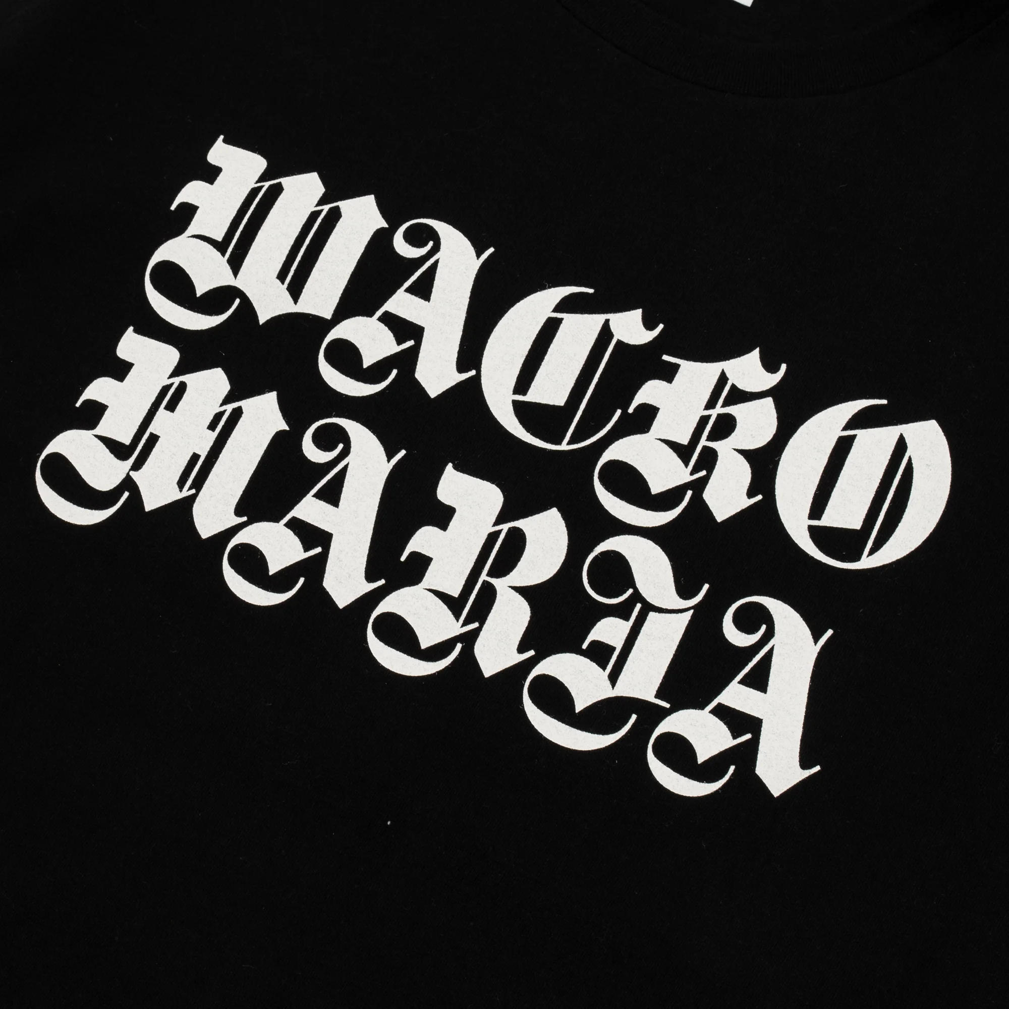 Wacko Maria Mens Washed Heavy Weight Crew Neck Tee 'Black' - Image 2