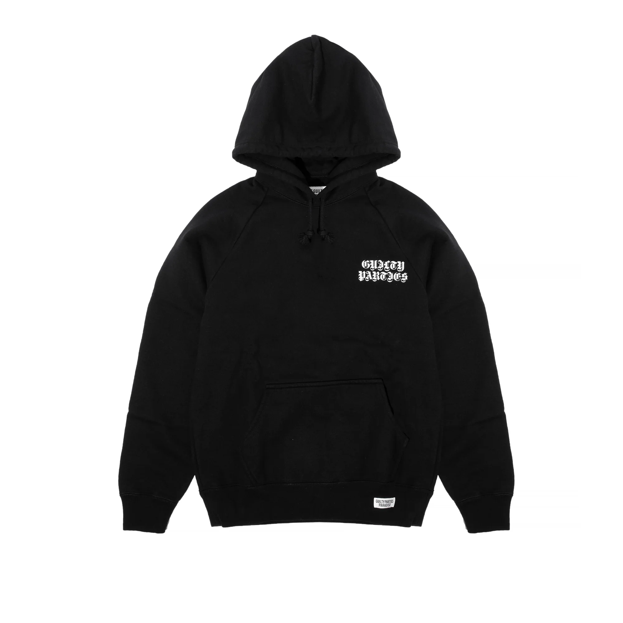 Wacko Maria Mens Washed Heavy Weight Pullover Hoodie Type 2 'Blk'